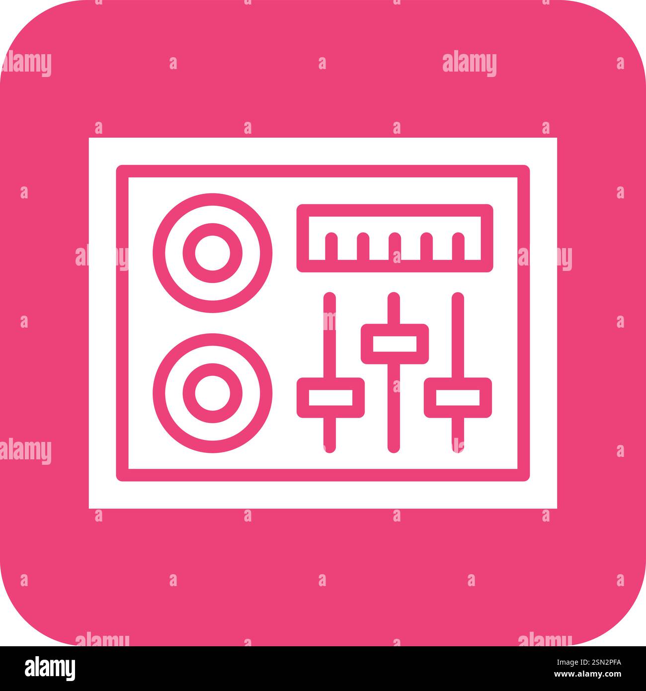 Dj Mixer Vector Icon Design Illustration Stock Vector