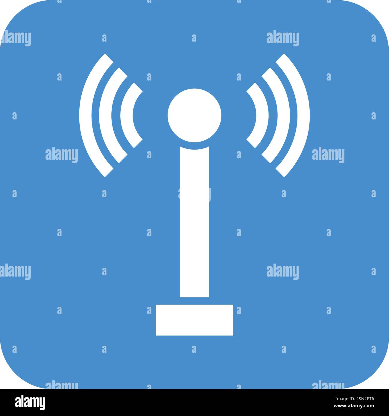 Radio antenna Vector Icon Design Illustration Stock Vector