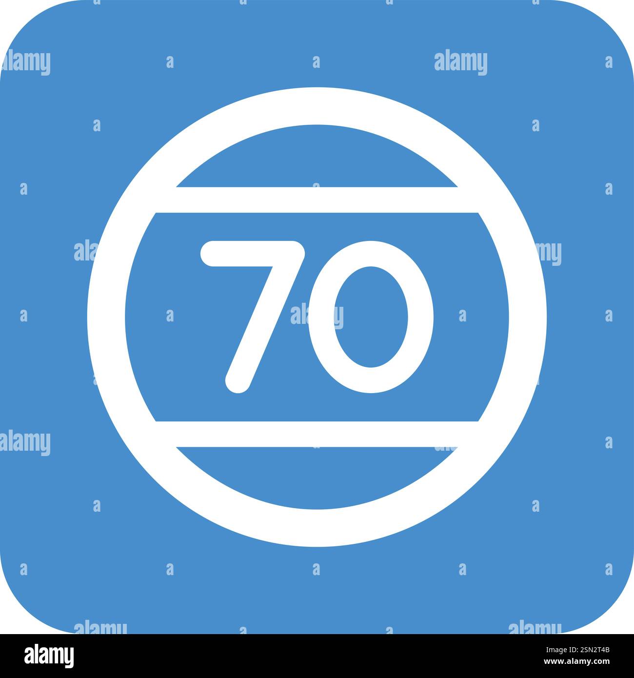 Speed limit Vector Icon Design Illustration Stock Vector