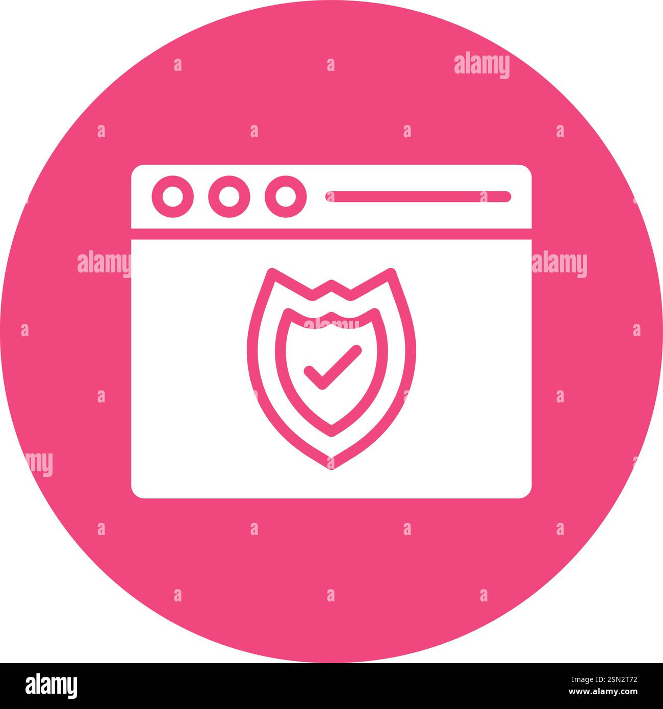 Web protection Vector Icon Design Illustration Stock Vector