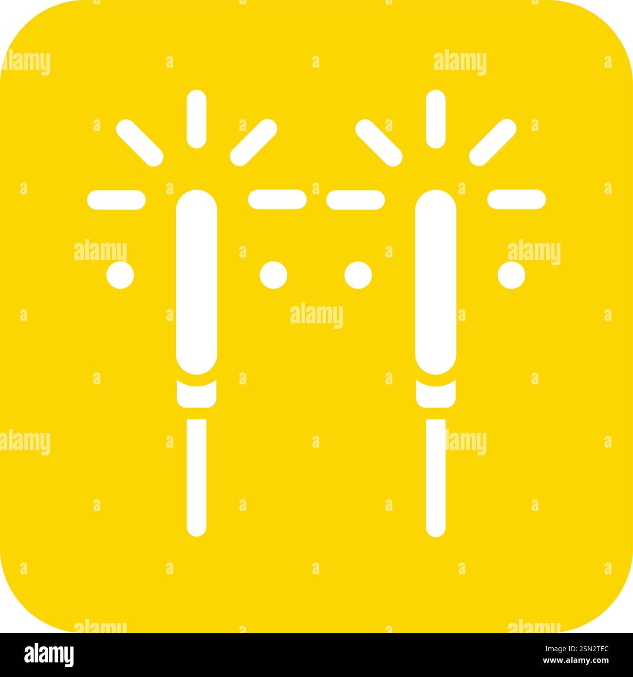 Sparkler Vector Icon Design Illustration Stock Vector
