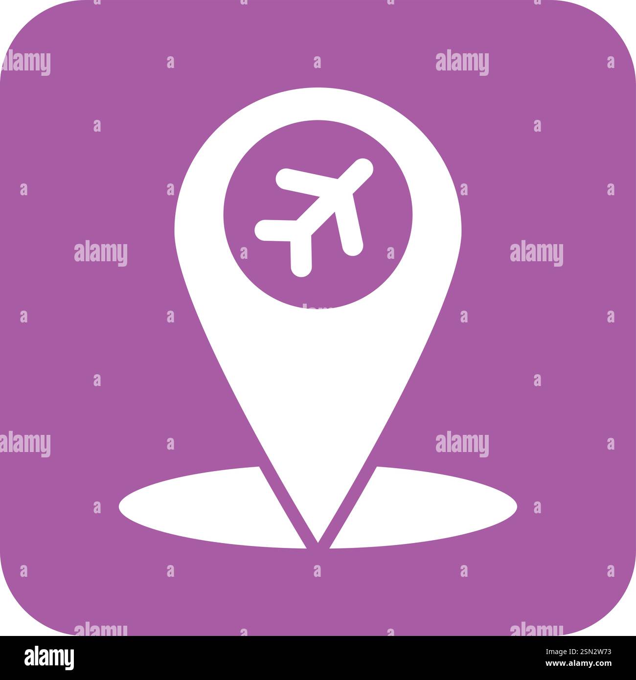 Airport location Vector Icon Design Illustration Stock Vector