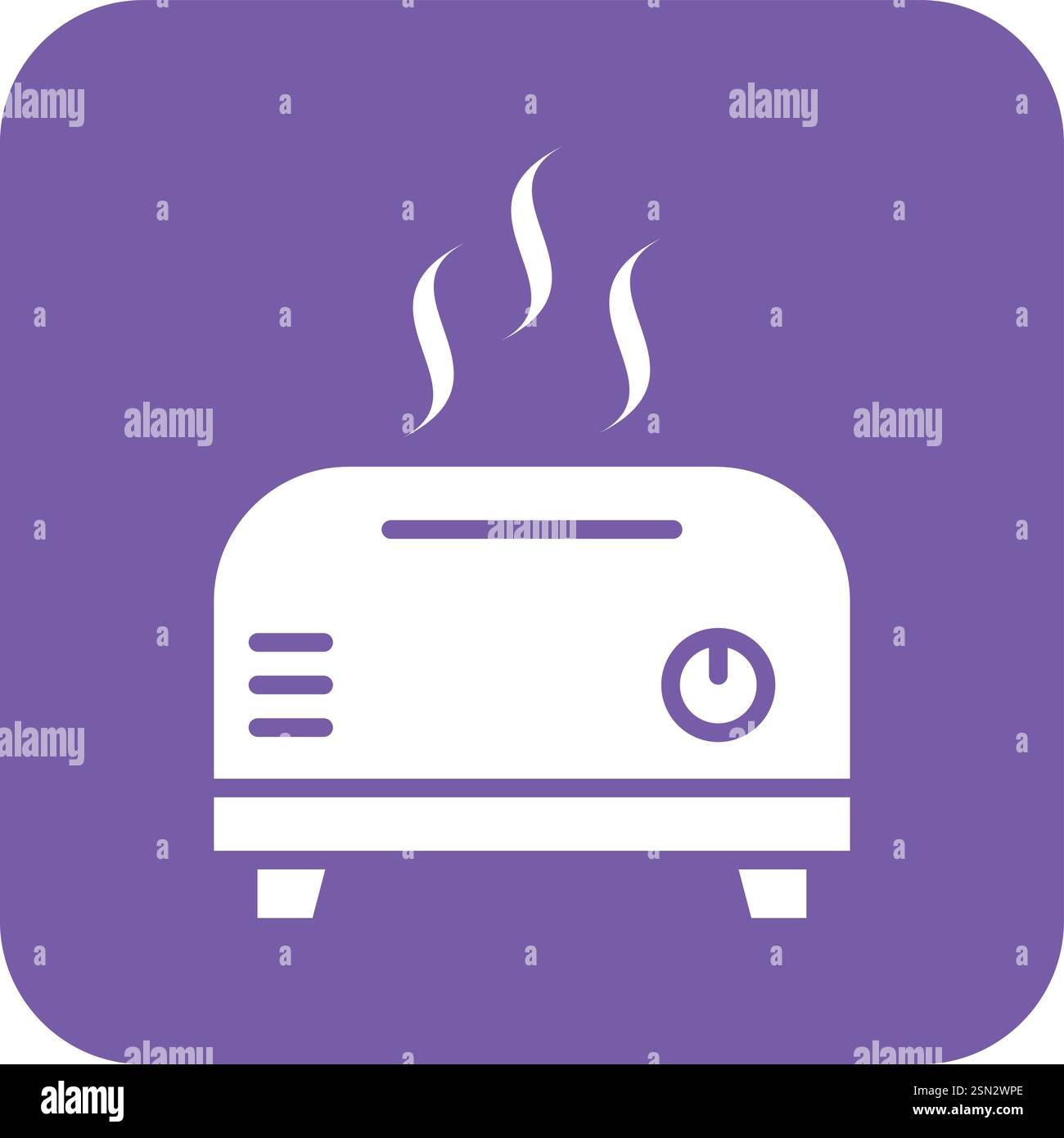 Toaster Vector Icon Design Illustration Stock Vector