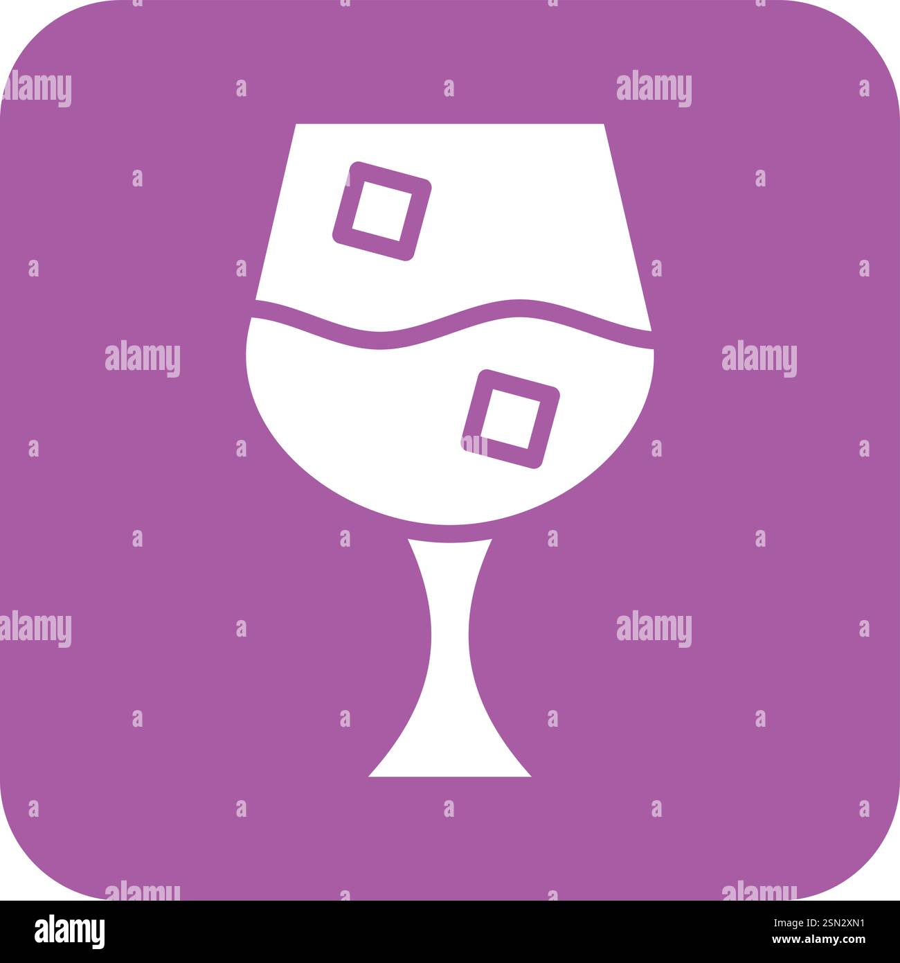 Wine Glass Vector Icon Design Illustration Stock Vector