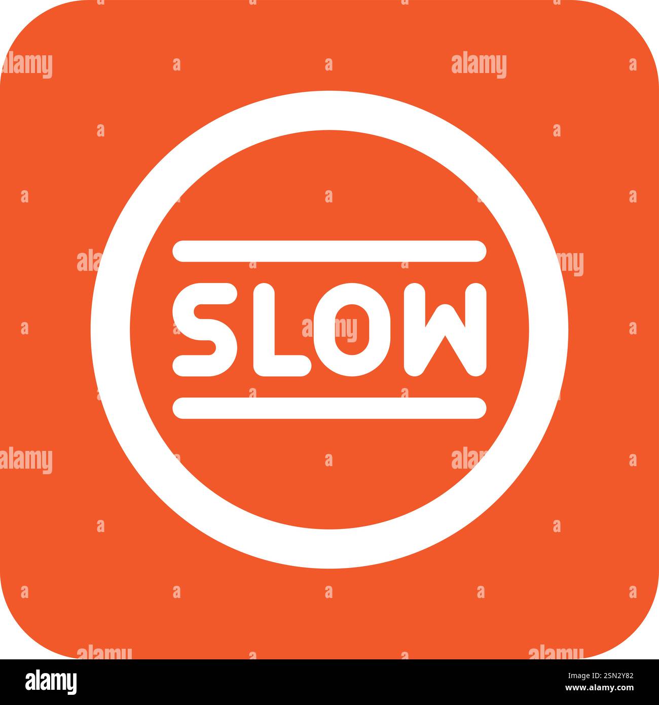 Slow Vector Icon Design Illustration Stock Vector Image & Art - Alamy
