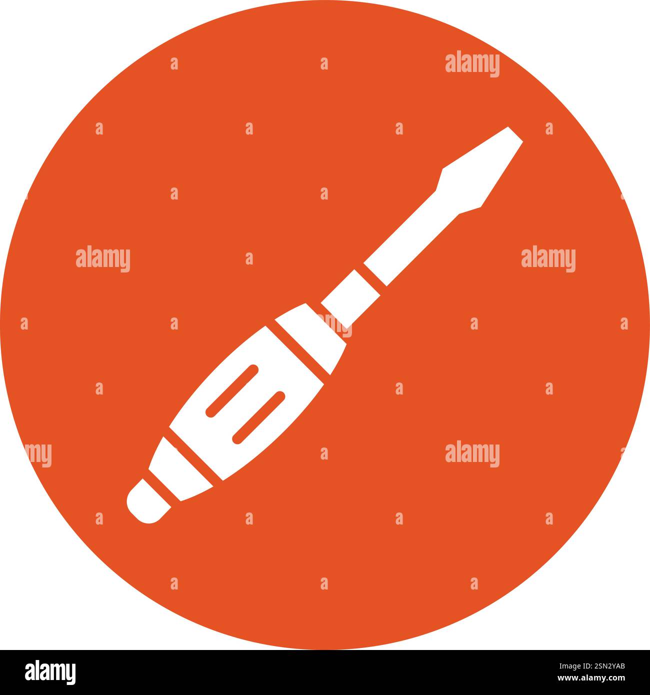 Screwdriver Vector Icon Design Illustration Stock Vector