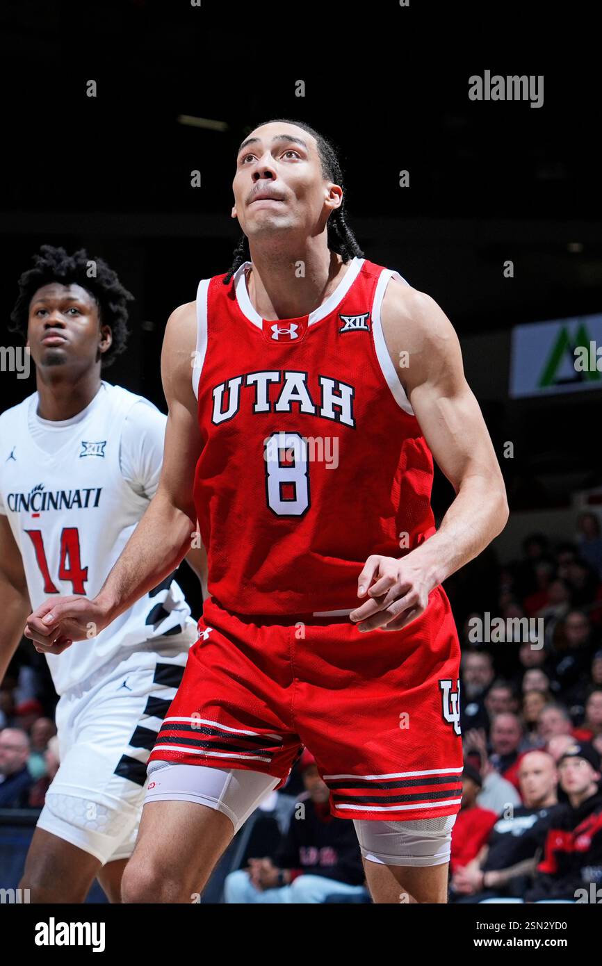 CINCINNATI, OH FEBRUARY 11 Utah Utes forward Keanu Dawes (8
