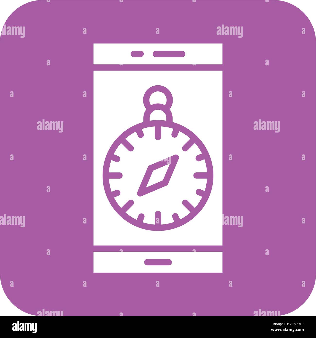 Location app Vector Icon Design Illustration Stock Vector