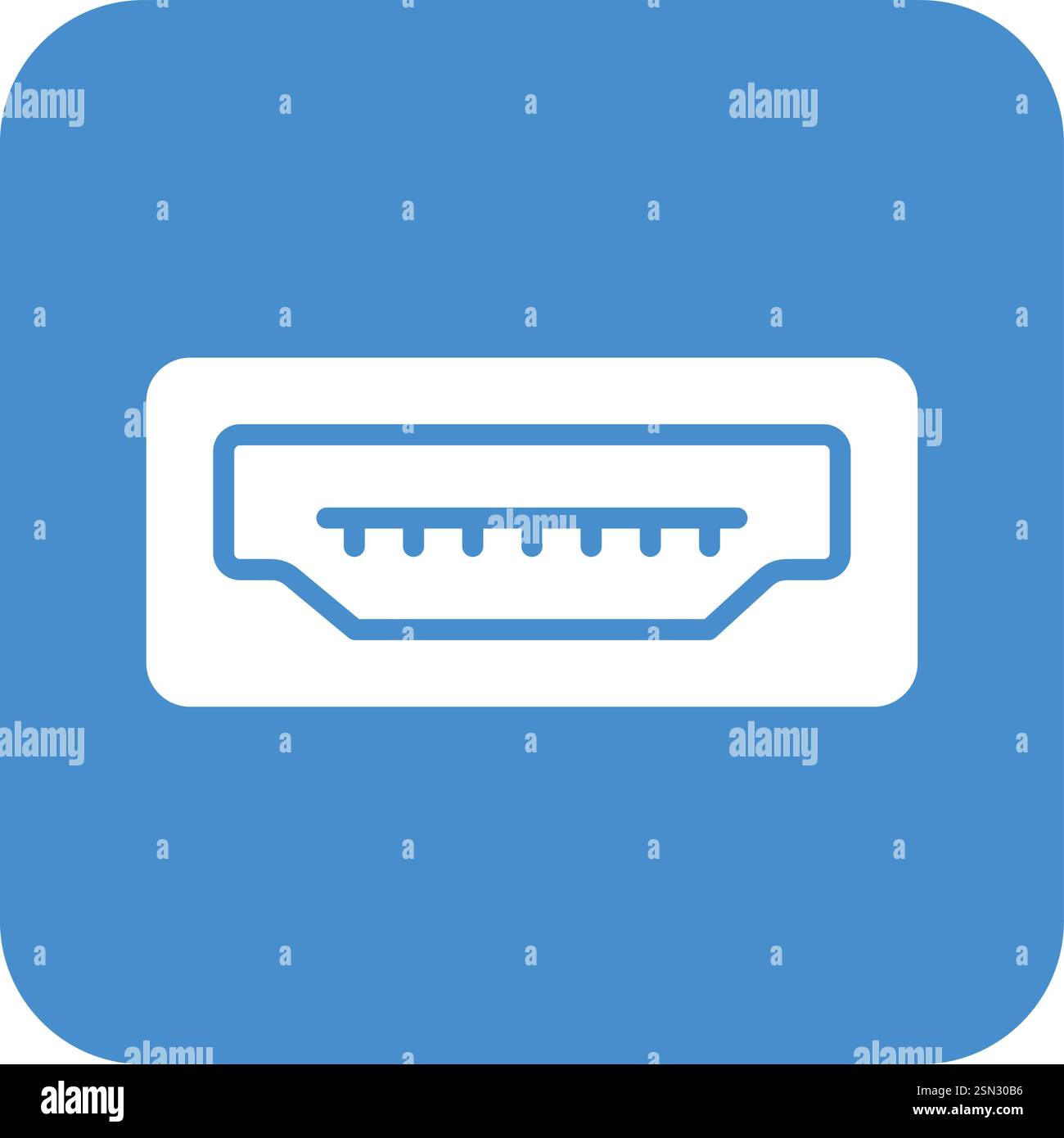 Usb Port Vector Icon Design Illustration Stock Vector