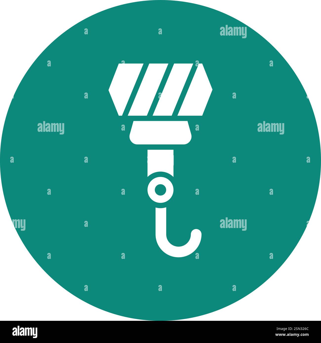 Hook Vector Icon Design Illustration Stock Vector