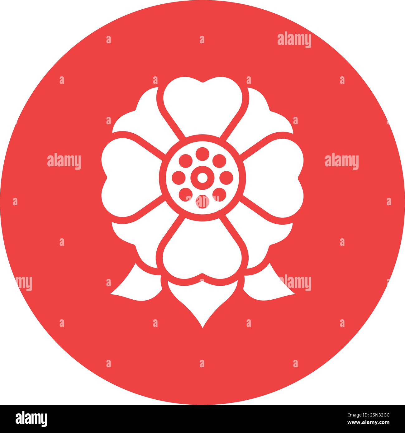 Flower Vector Icon Design Illustration Stock Vector