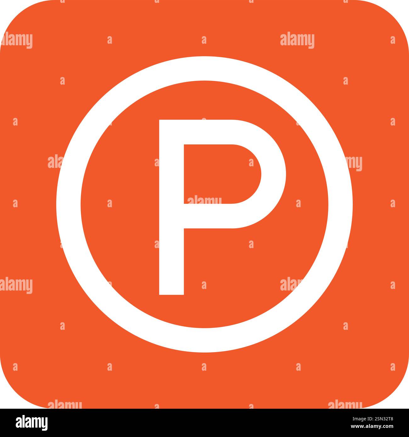 Parking Vector Icon Design Illustration Stock Vector