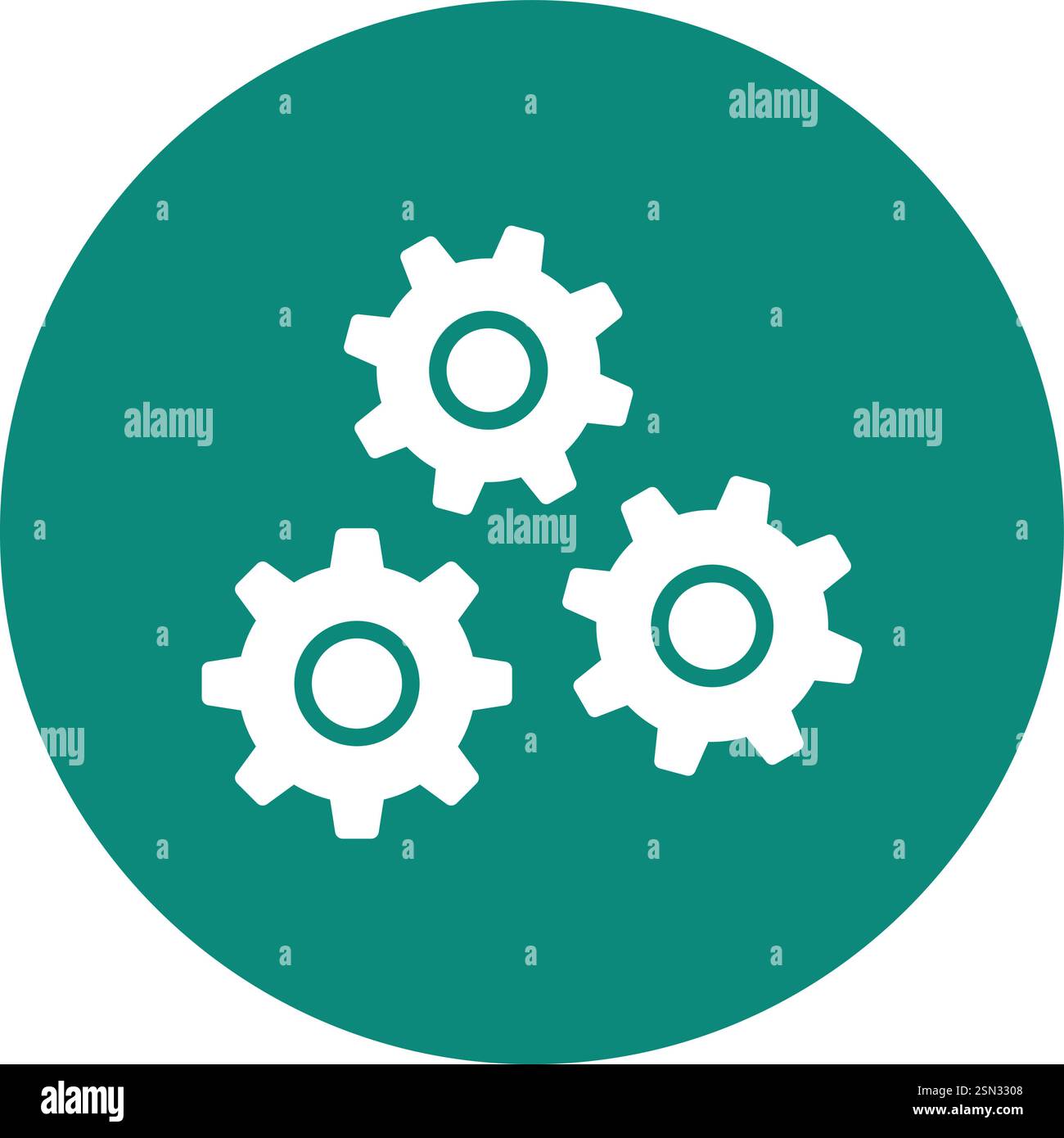 Cogwheel Vector Icon Design Illustration Stock Vector