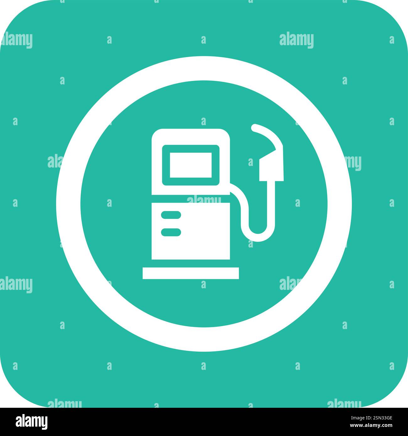 Gas station Vector Icon Design Illustration Stock Vector