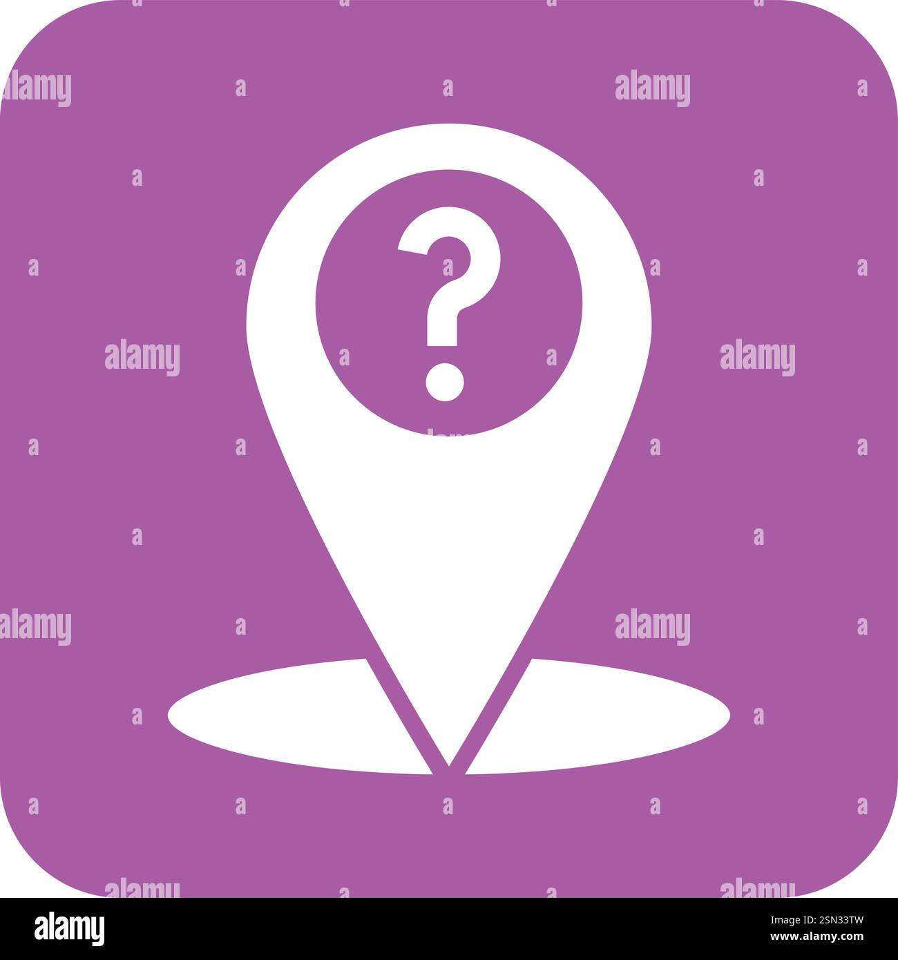 Location Question Vector Icon Design Illustration Stock Vector