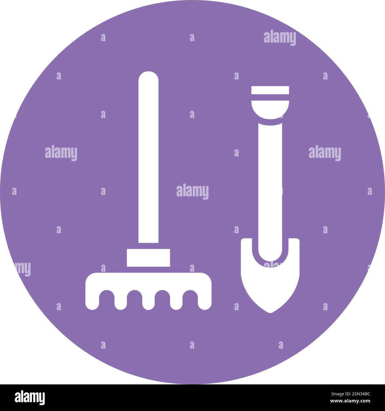 Gardening tools Vector Icon Design Illustration Stock Vector