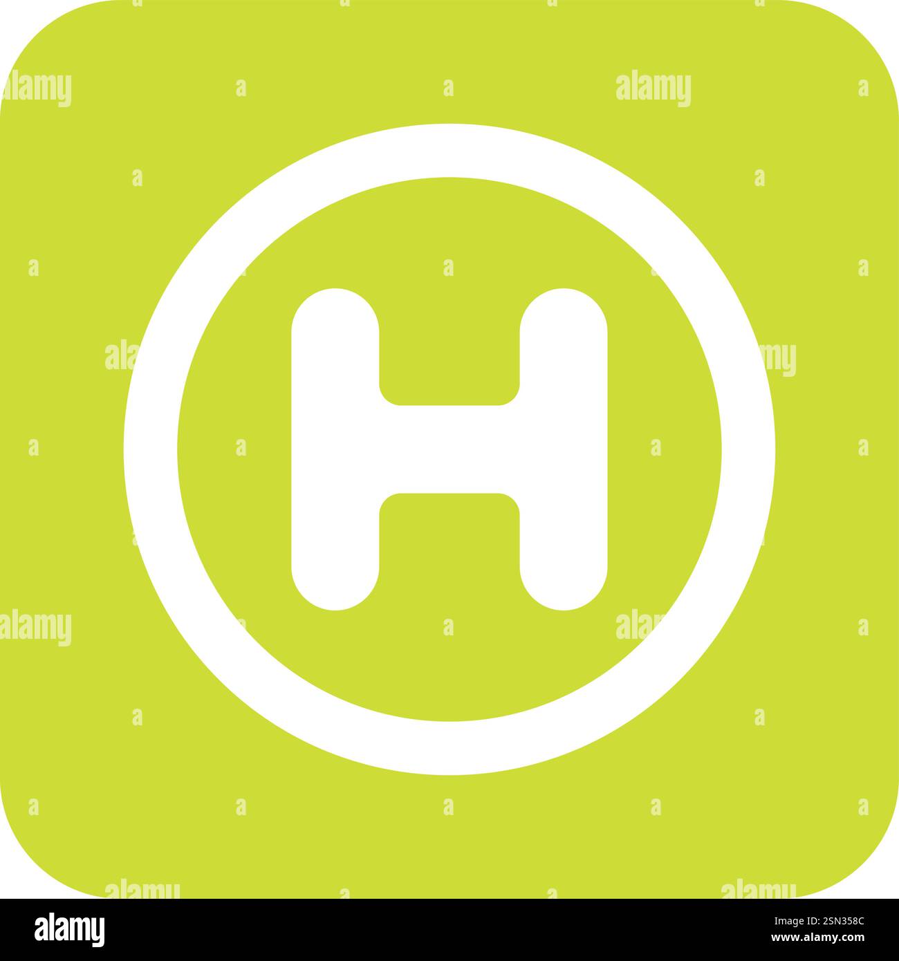 Hospital Vector Icon Design Illustration Stock Vector