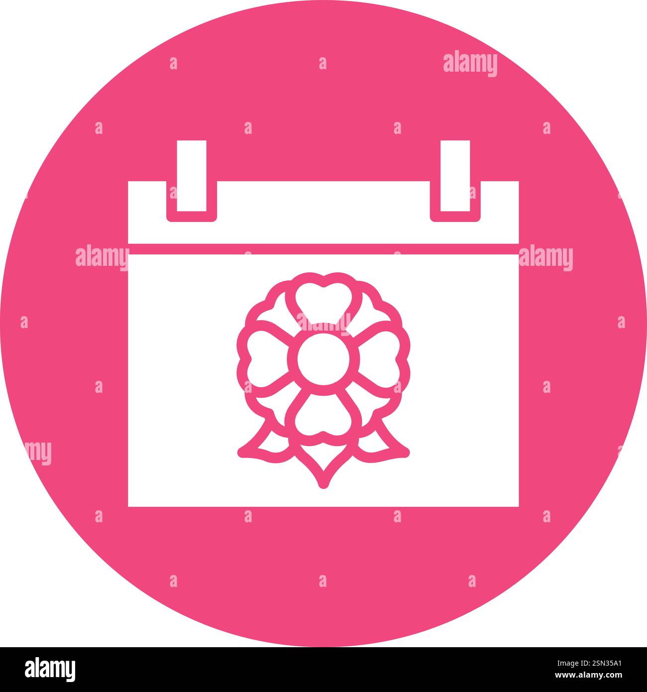 Calendar Vector Icon Design Illustration Stock Vector