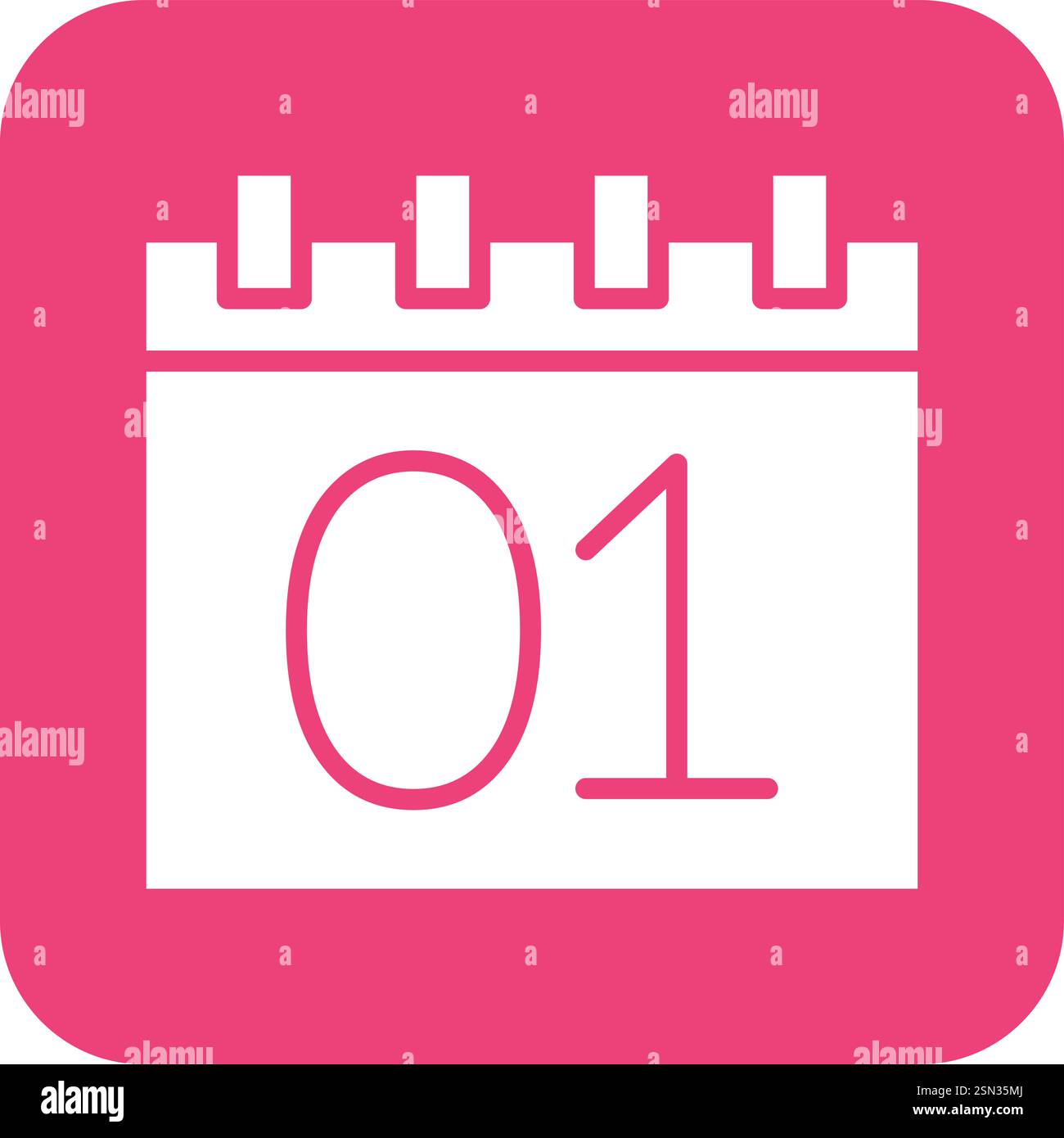Calendar Vector Icon Design Illustration Stock Vector