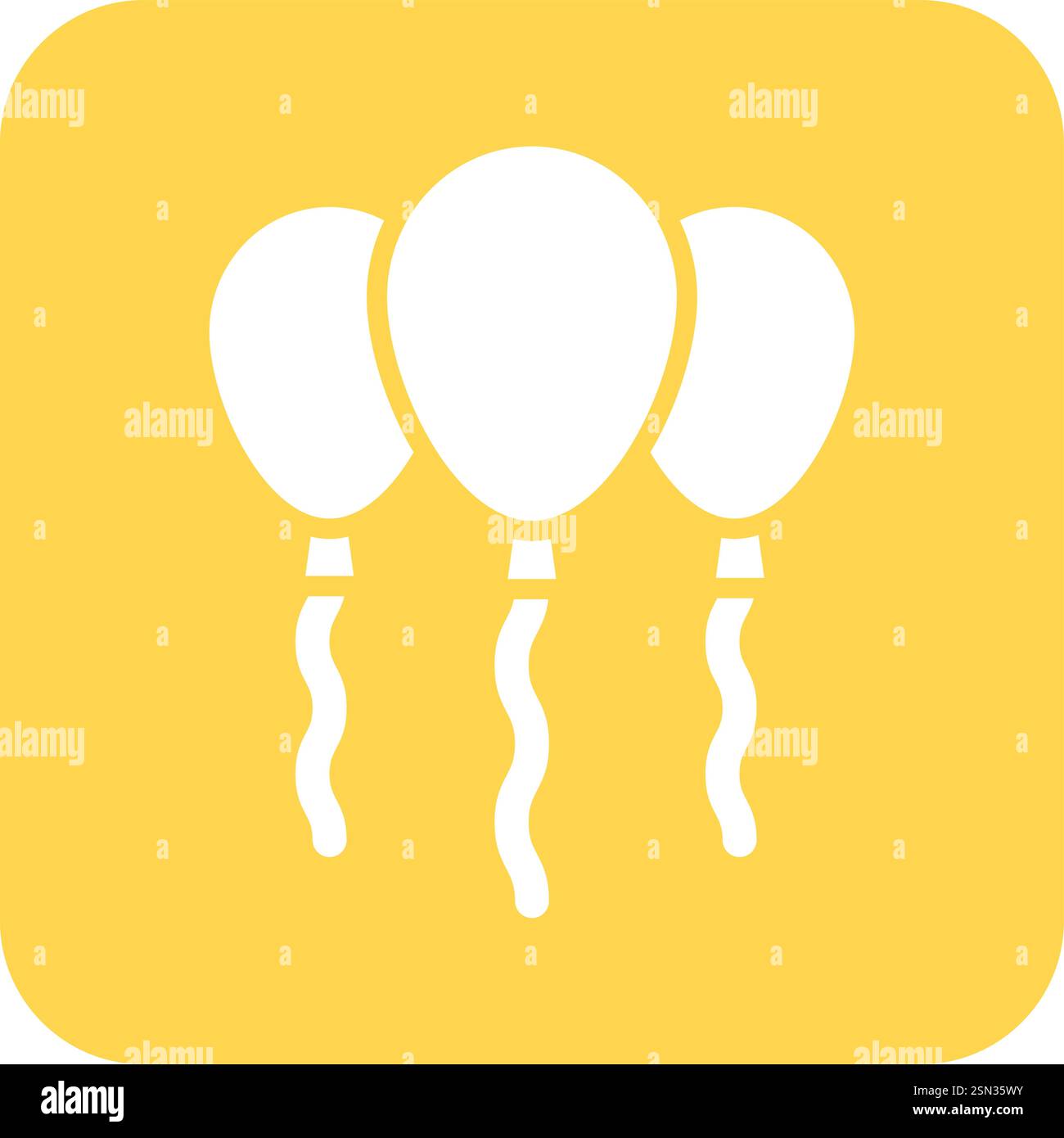 Balloons Vector Icon Design Illustration Stock Vector
