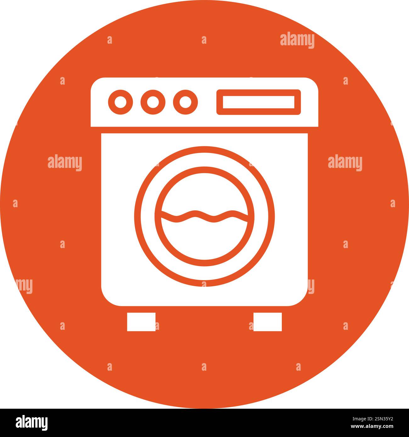 Washing machine Vector Icon Design Illustration Stock Vector