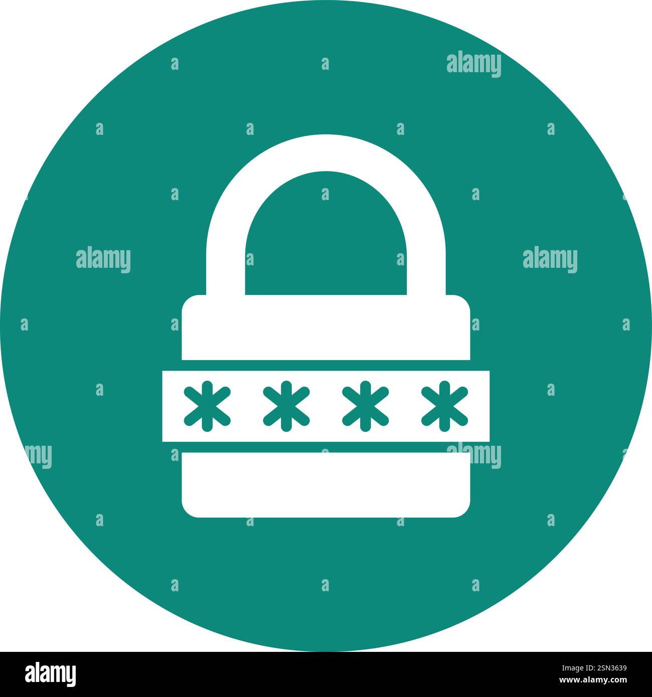 Password Vector Icon Design Illustration Stock Vector