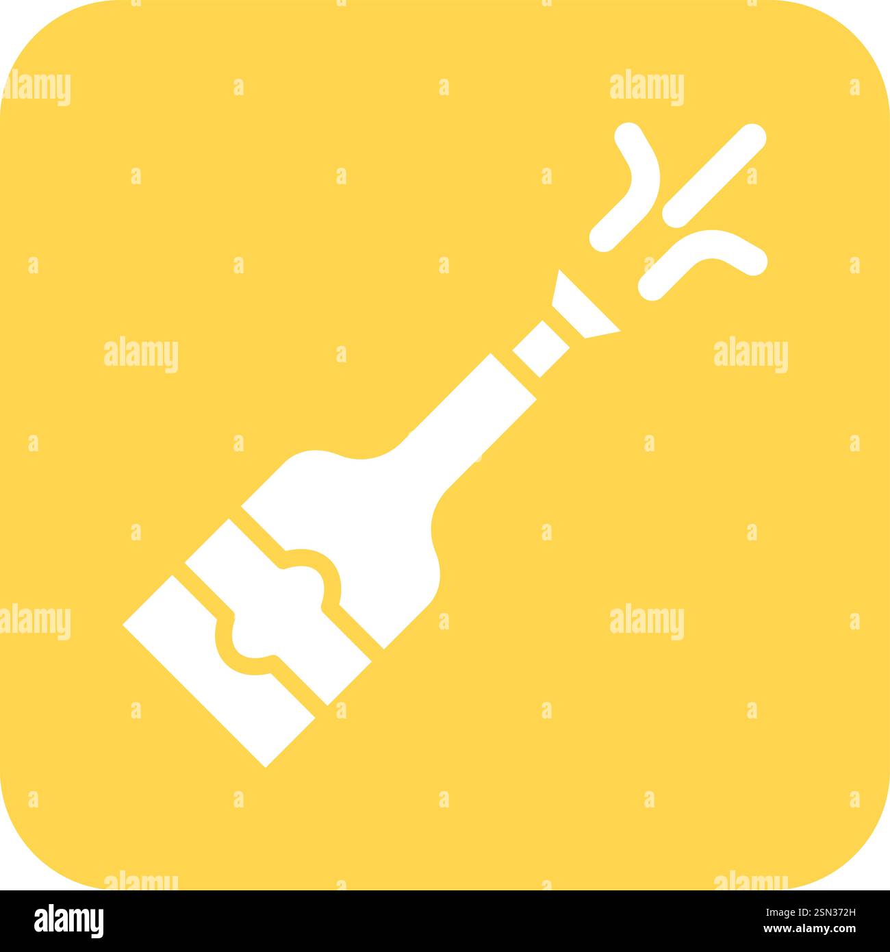 Champagne Vector Icon Design Illustration Stock Vector
