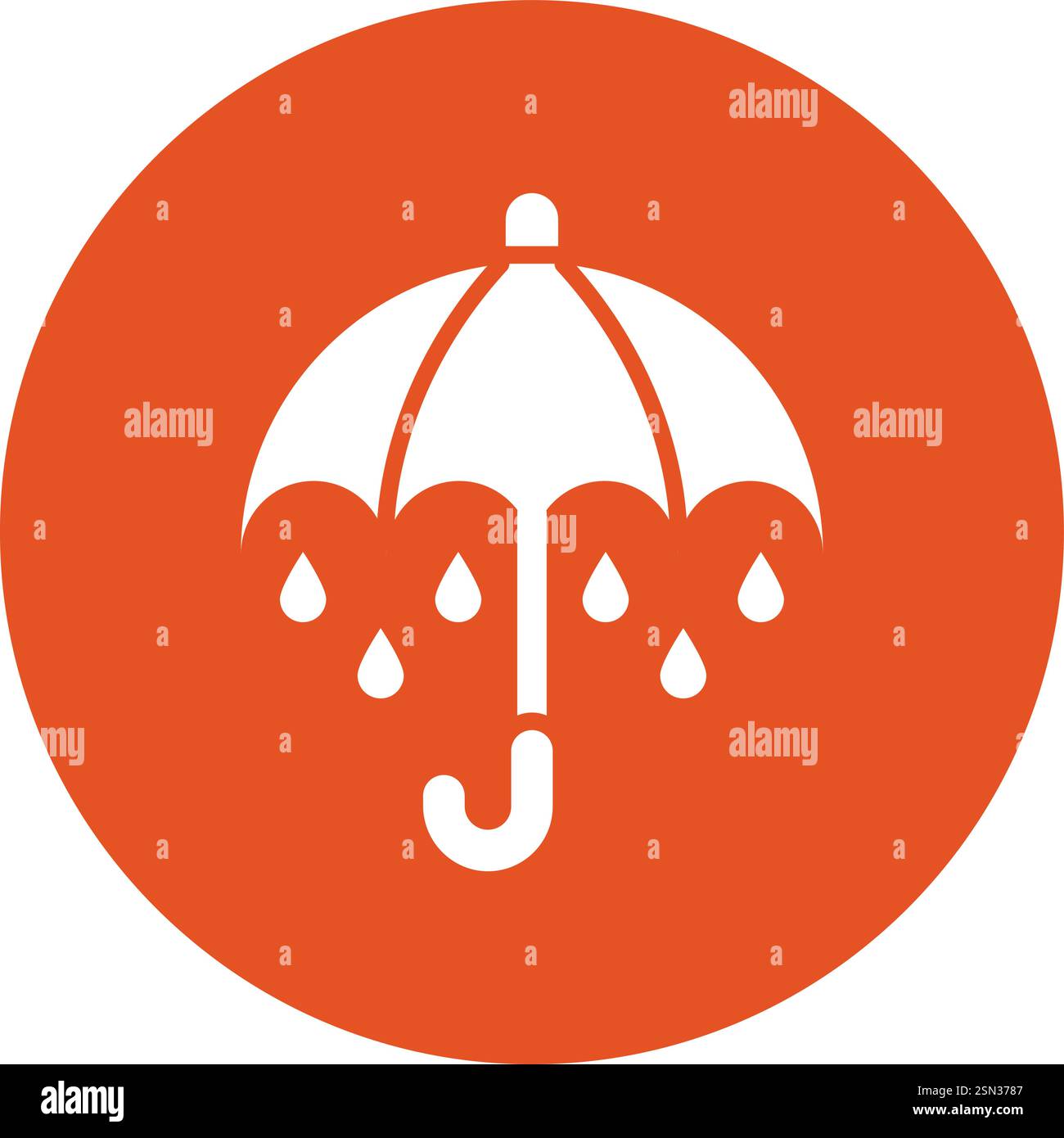Umbrella Vector Icon Design Illustration Stock Vector