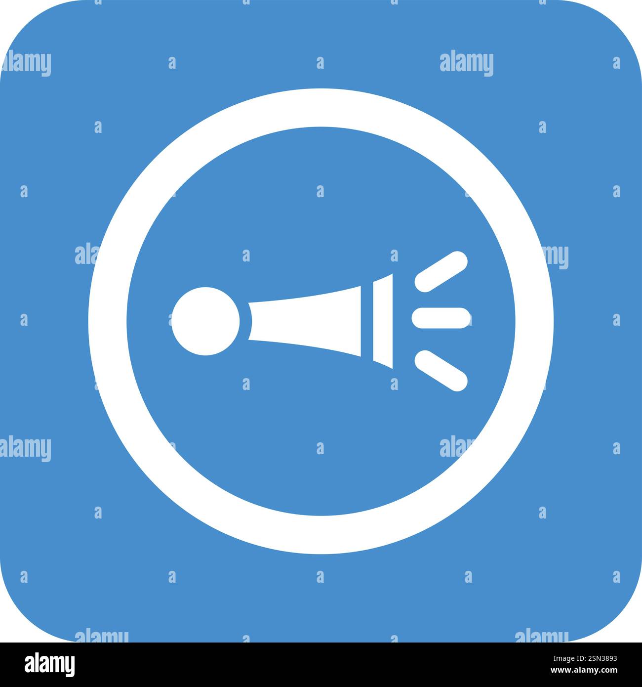 Horn Vector Icon Design Illustration Stock Vector