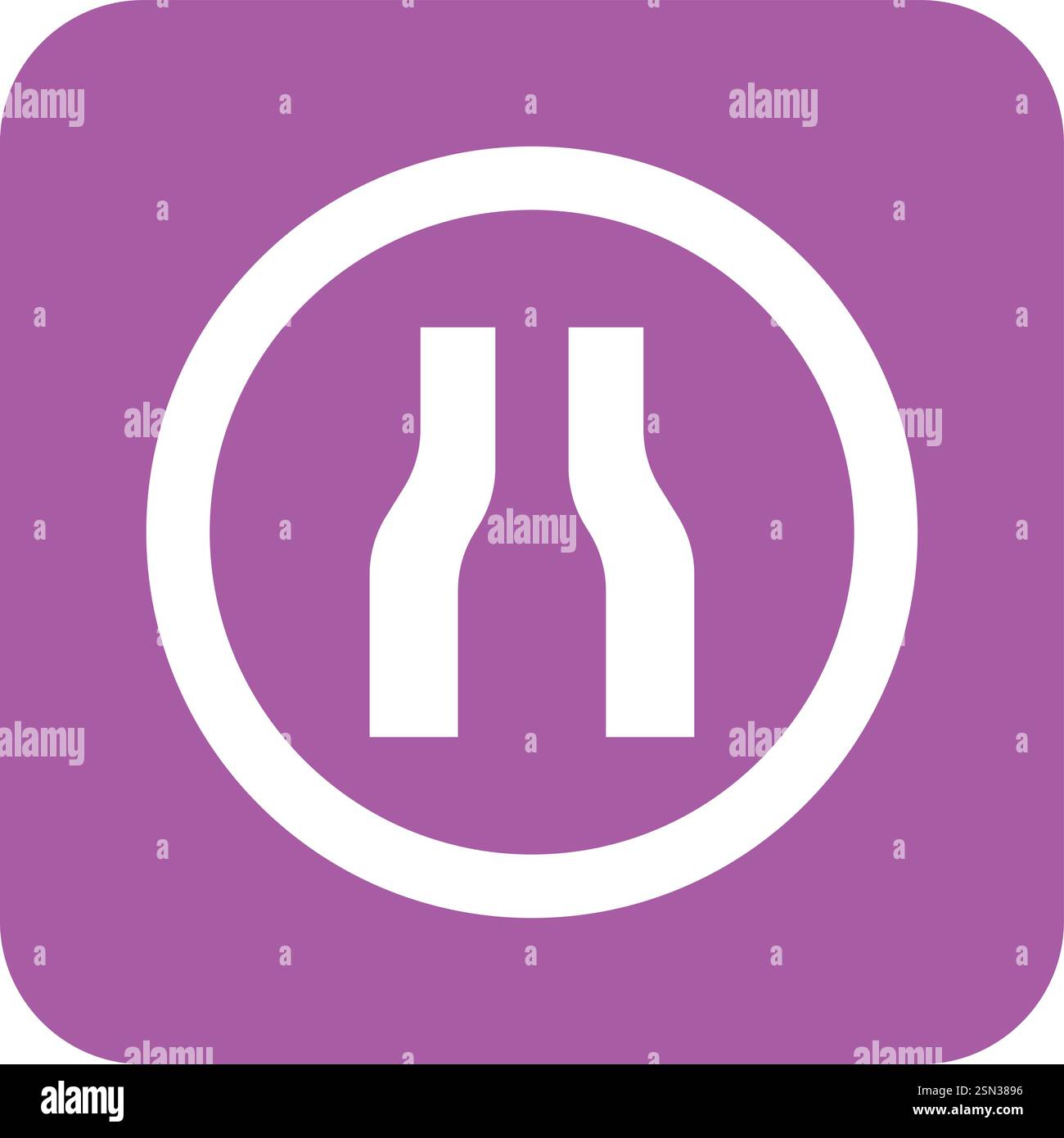 Narrow road Vector Icon Design Illustration Stock Vector