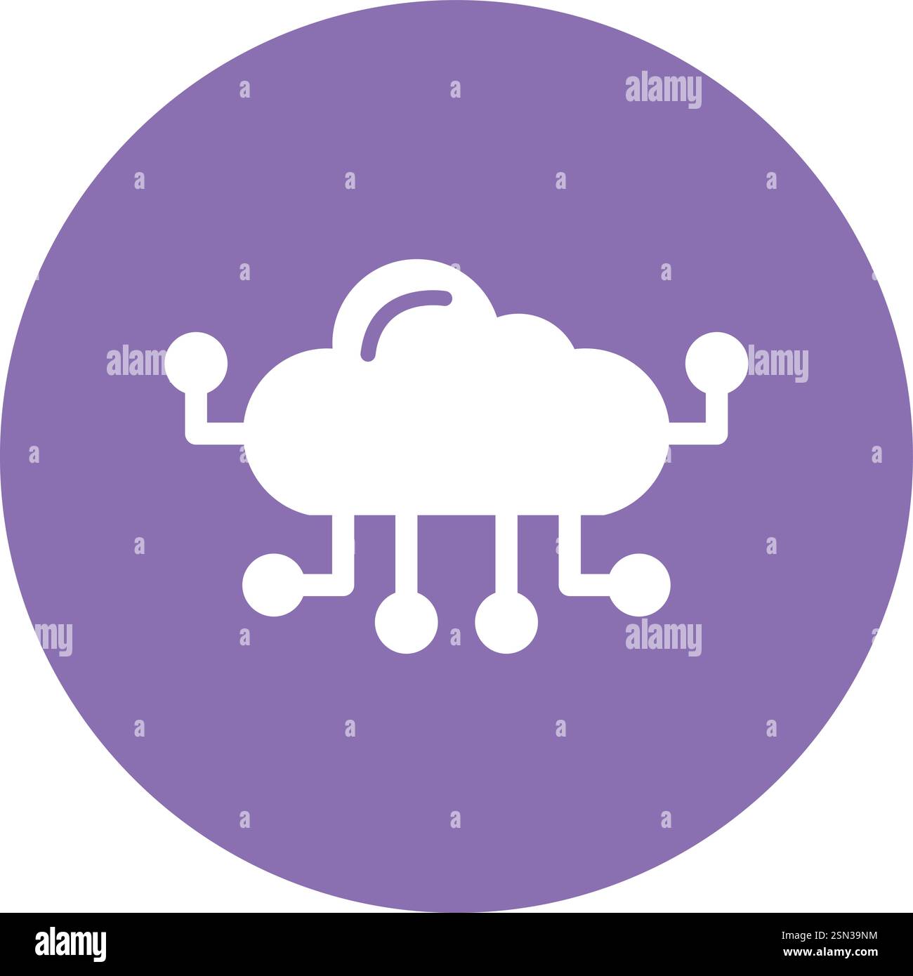 Cloud computing Vector Icon Design Illustration Stock Vector
