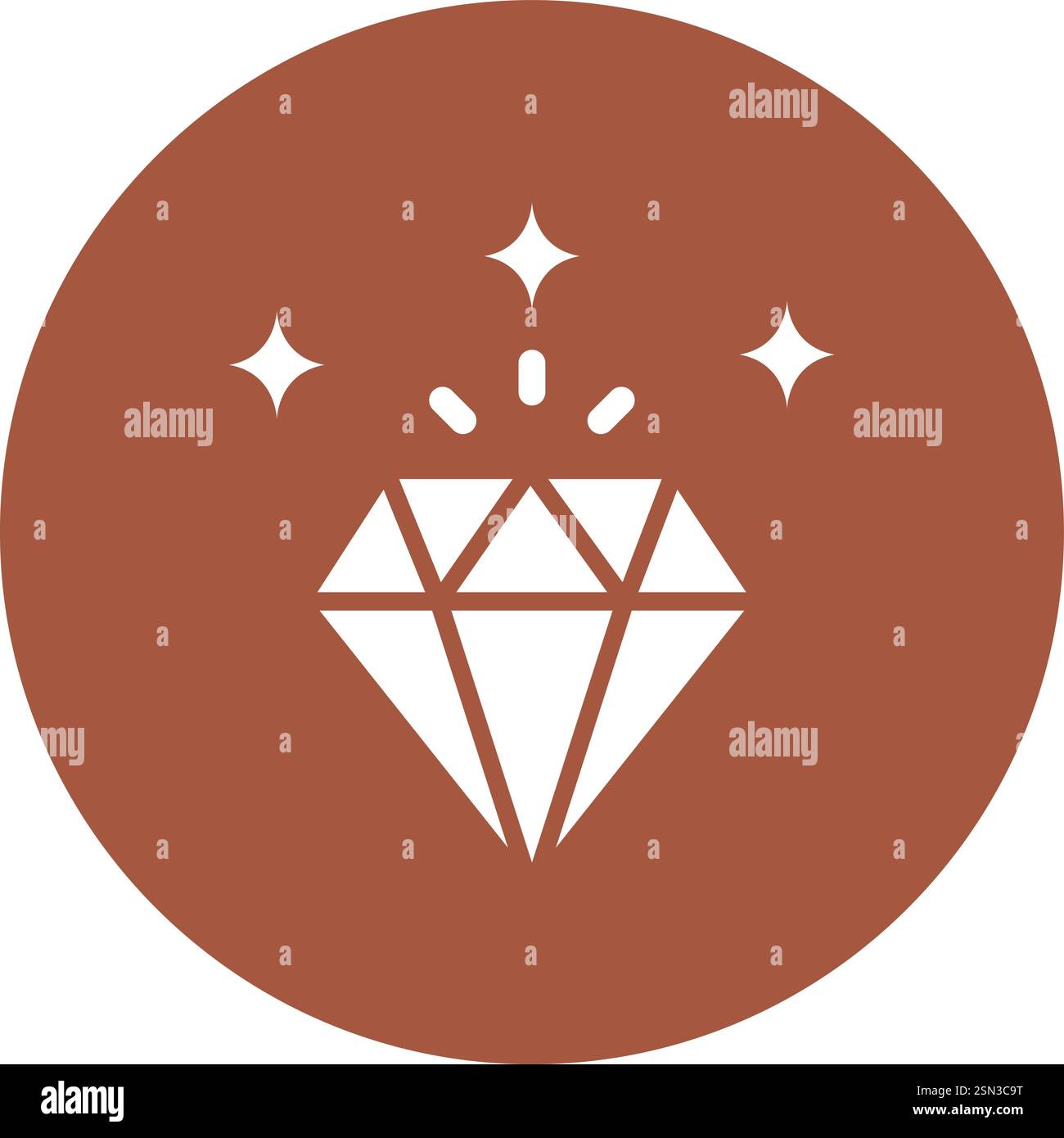 Diamond Vector Icon Design Illustration Stock Vector