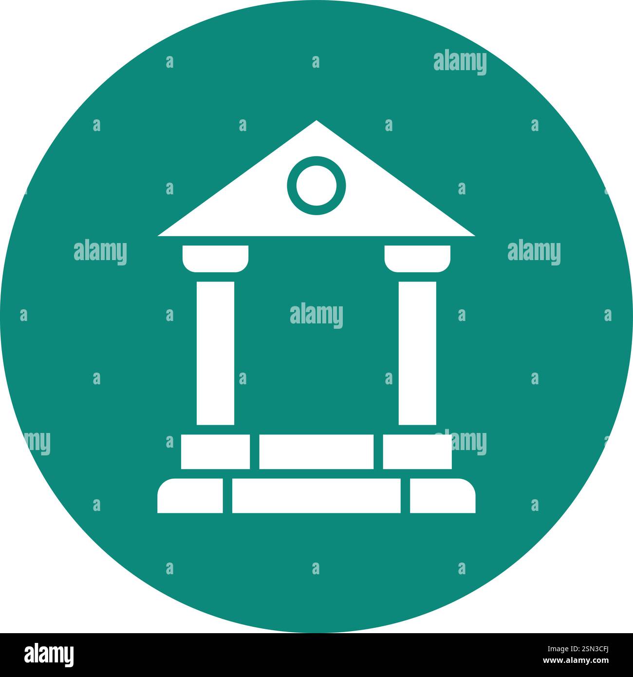 Bank Vector Icon Design Illustration Stock Vector