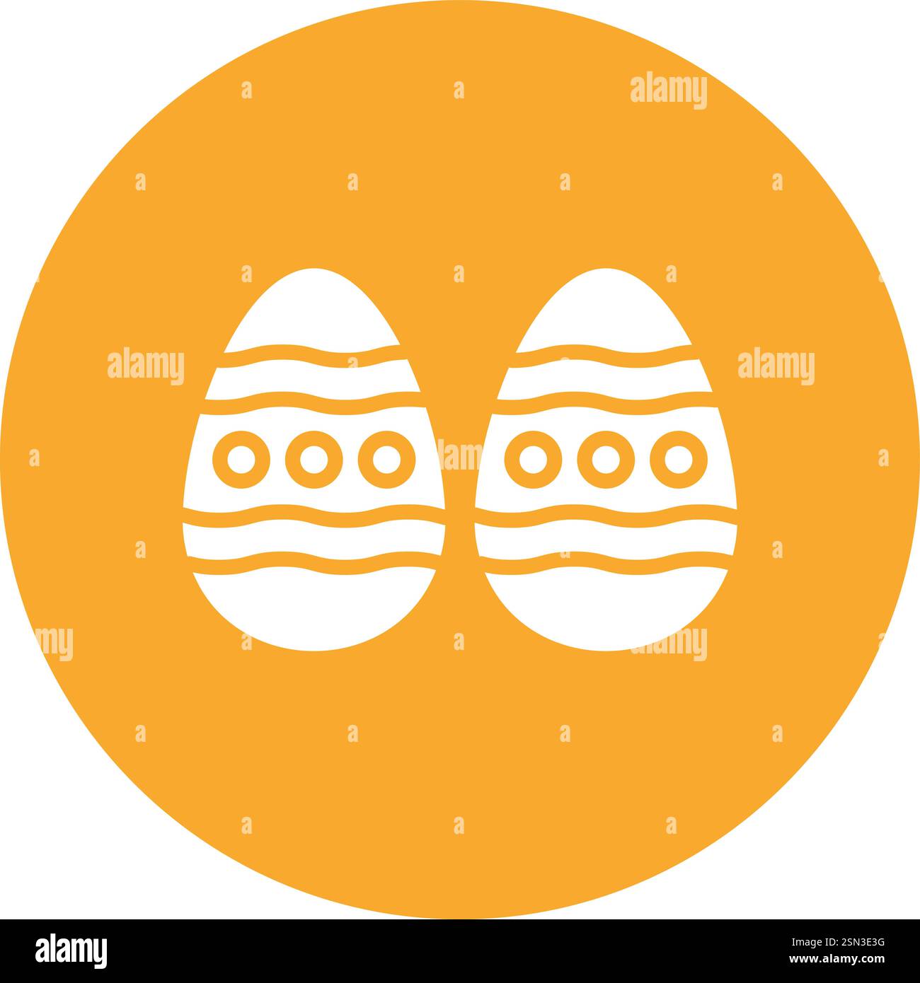 Easter egg Vector Icon Design Illustration Stock Vector