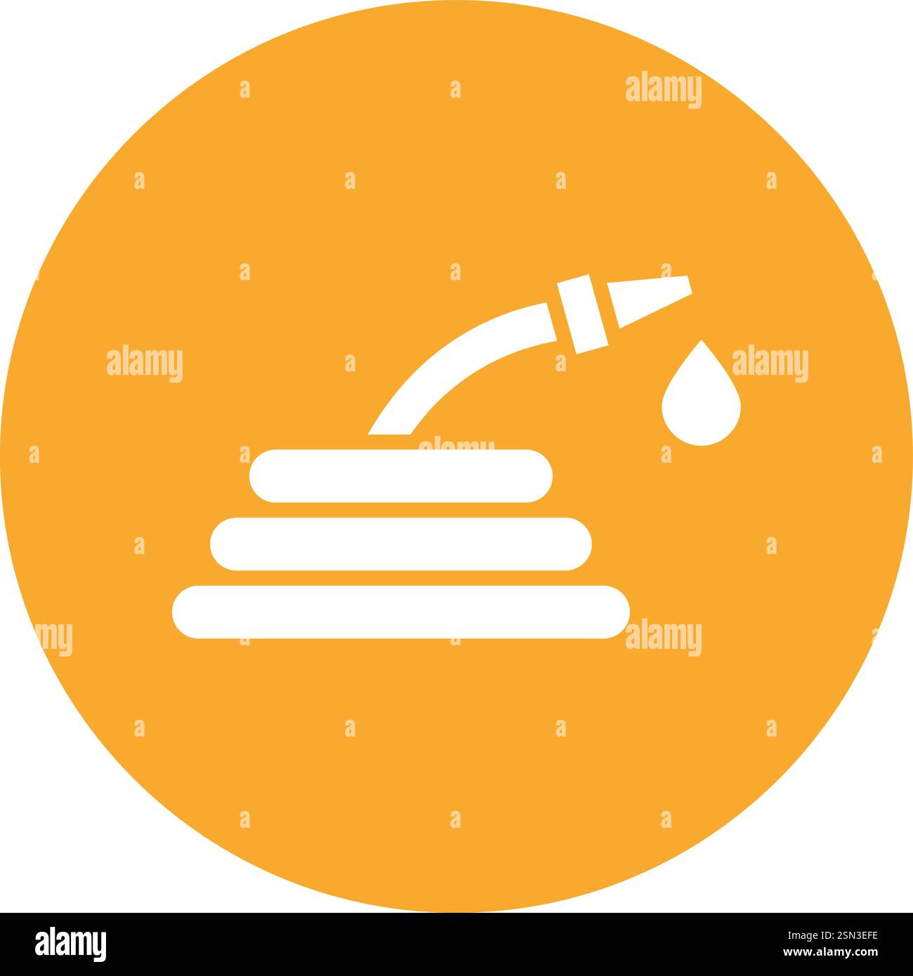 Water hose Vector Icon Design Illustration Stock Vector
