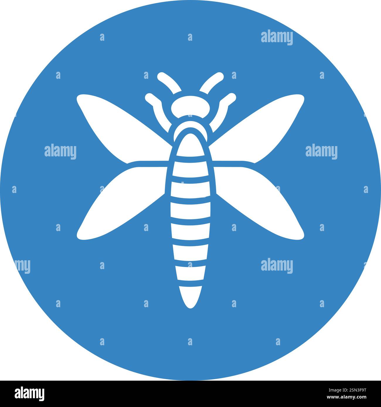 Dragonfly Vector Icon Design Illustration Stock Vector