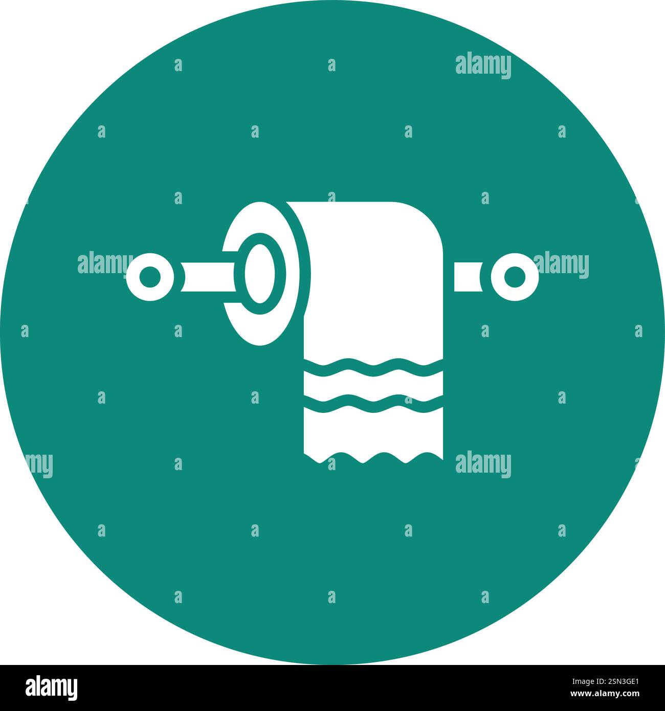 Toilet paper Vector Icon Design Illustration Stock Vector