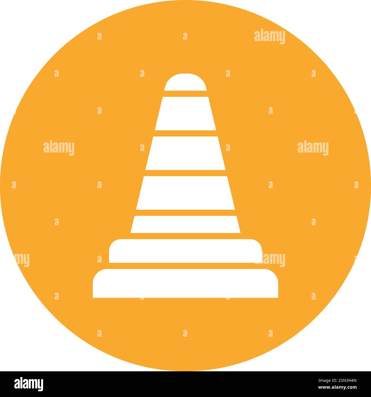 Traffic cone Vector Icon Design Illustration Stock Vector