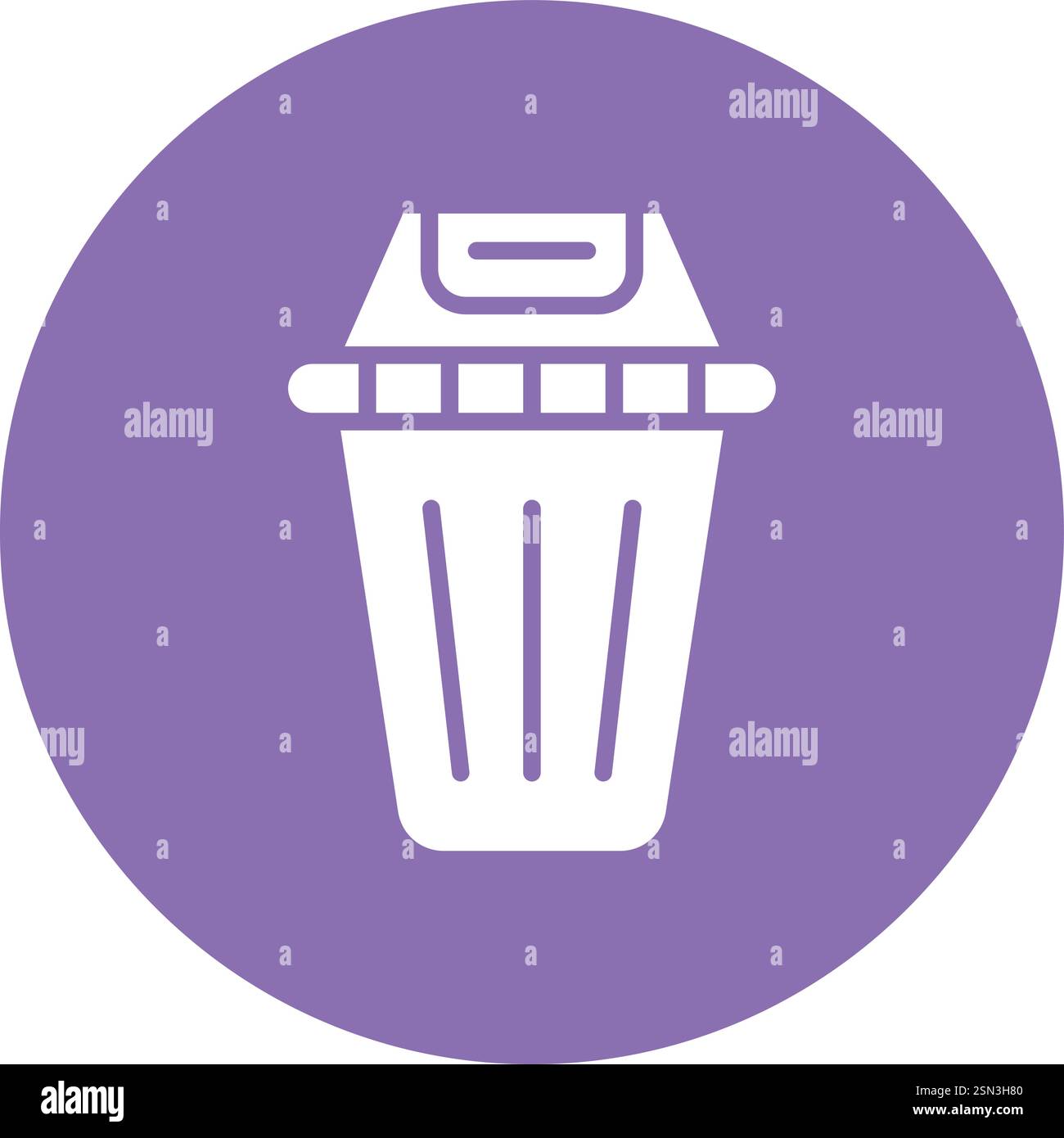 Recycling bin Vector Icon Design Illustration Stock Vector