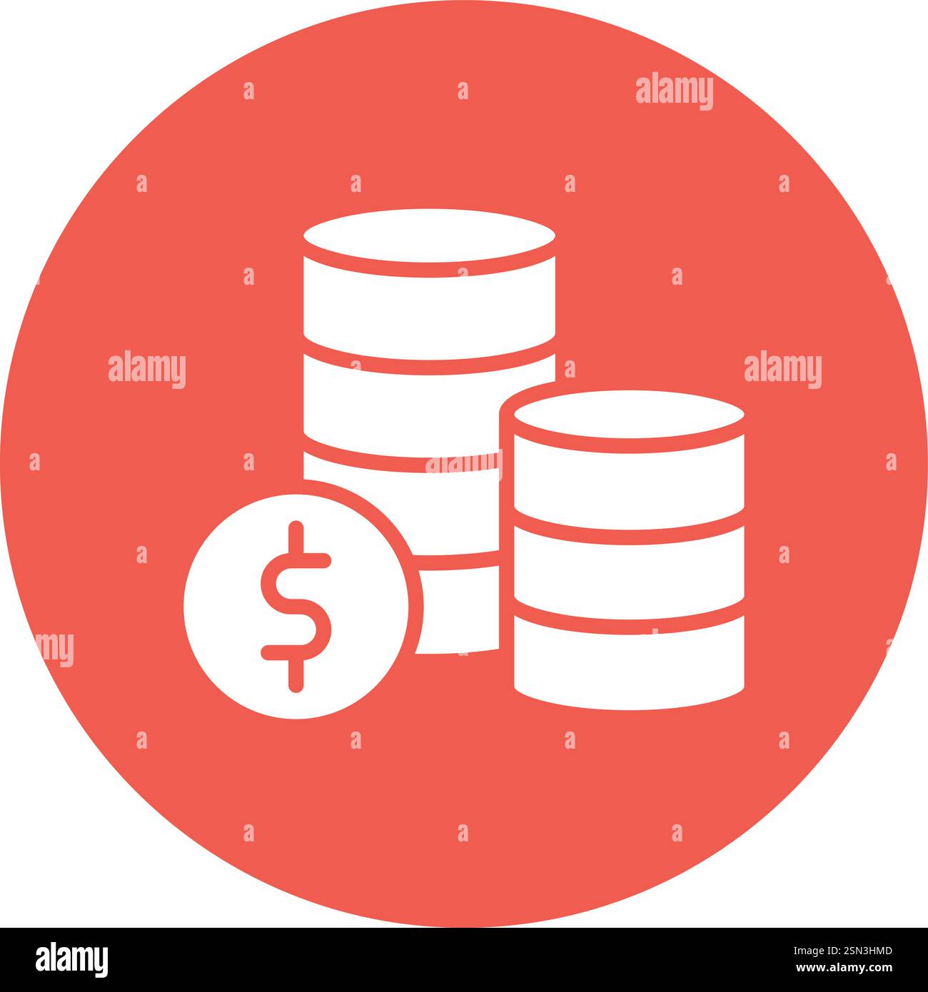 Coins Vector Icon Design Illustration Stock Vector