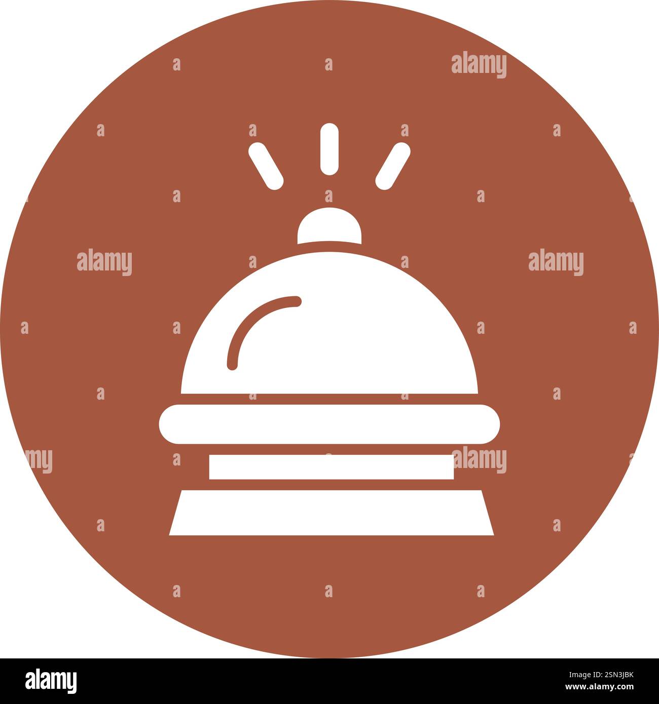 Hotel bell Vector Icon Design Illustration Stock Vector