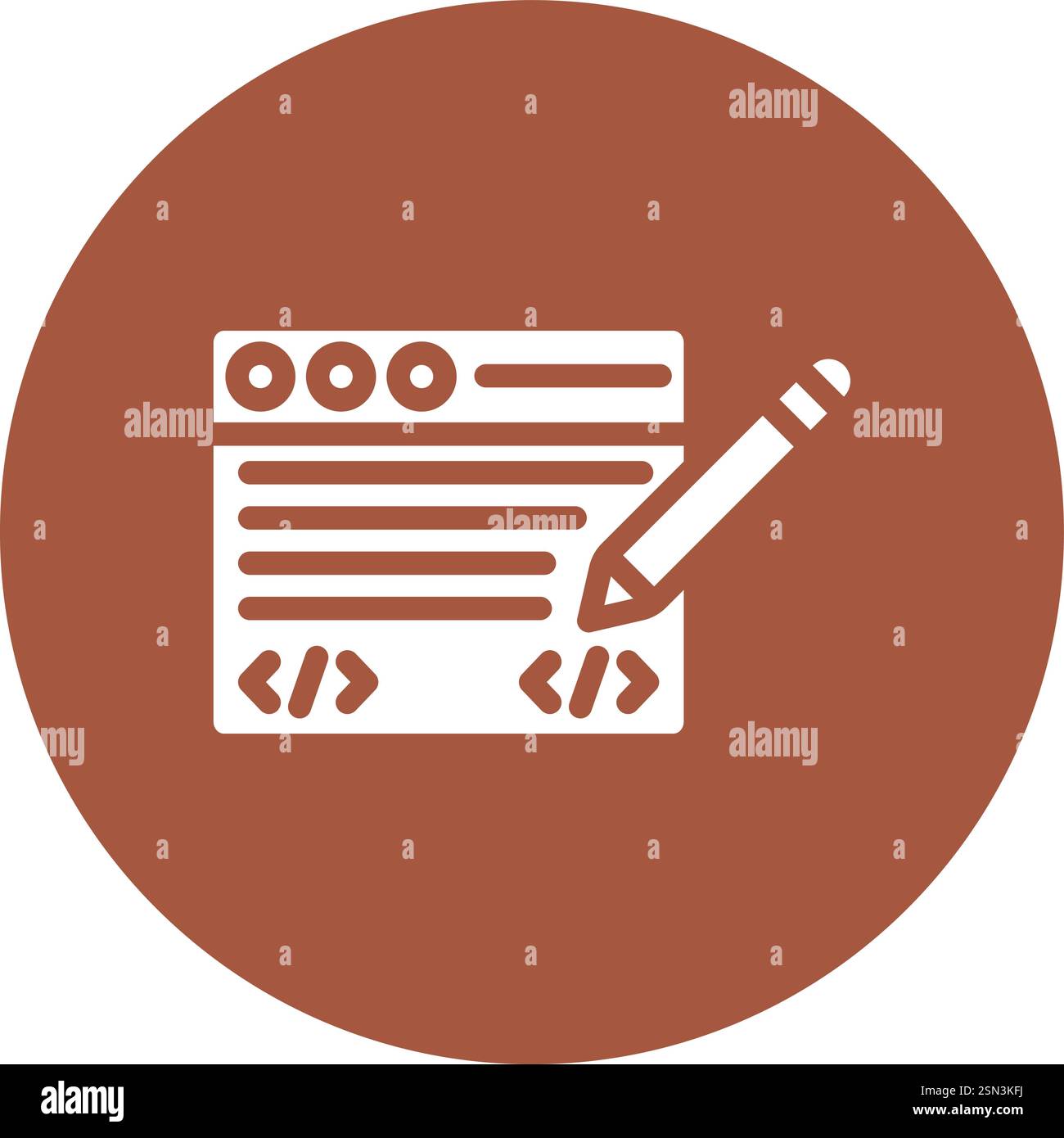 Edit code Vector Icon Design Illustration Stock Vector