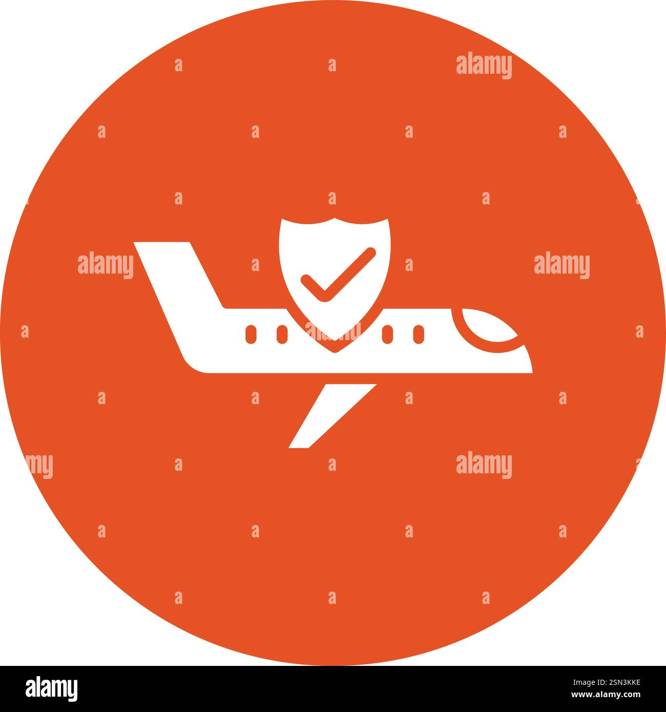 Safe flight Vector Icon Design Illustration Stock Vector