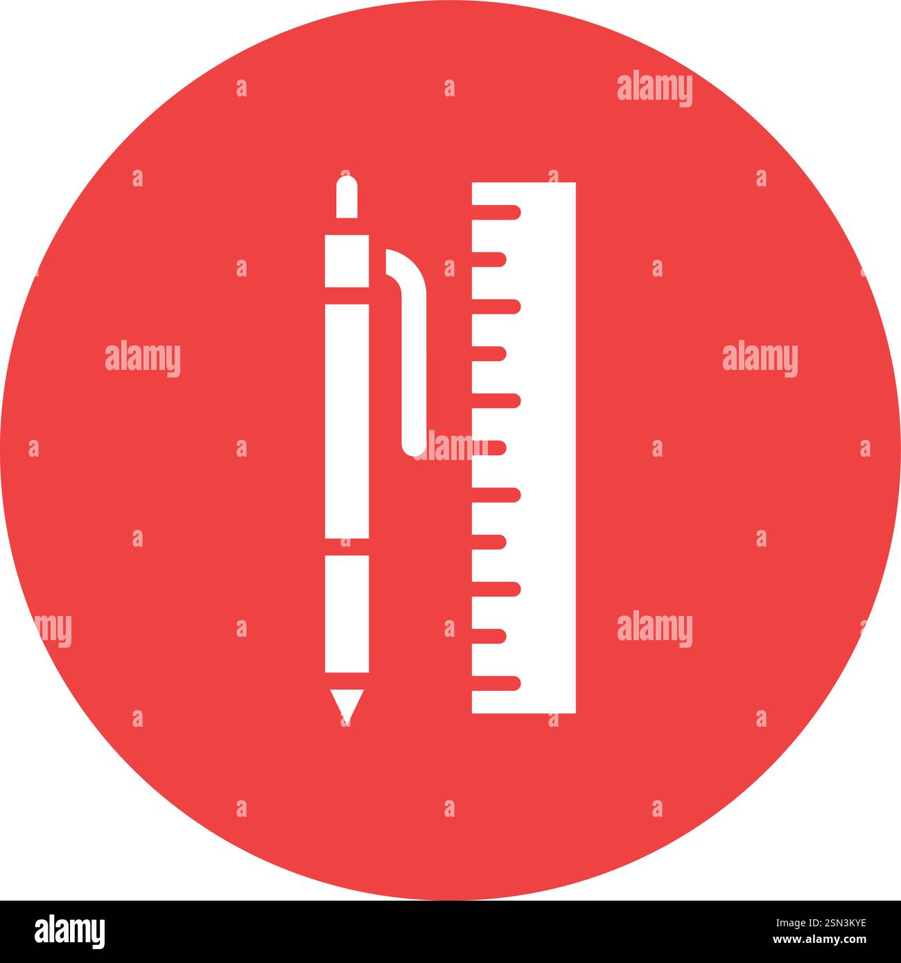 Stationery Vector Icon Design Illustration Stock Vector