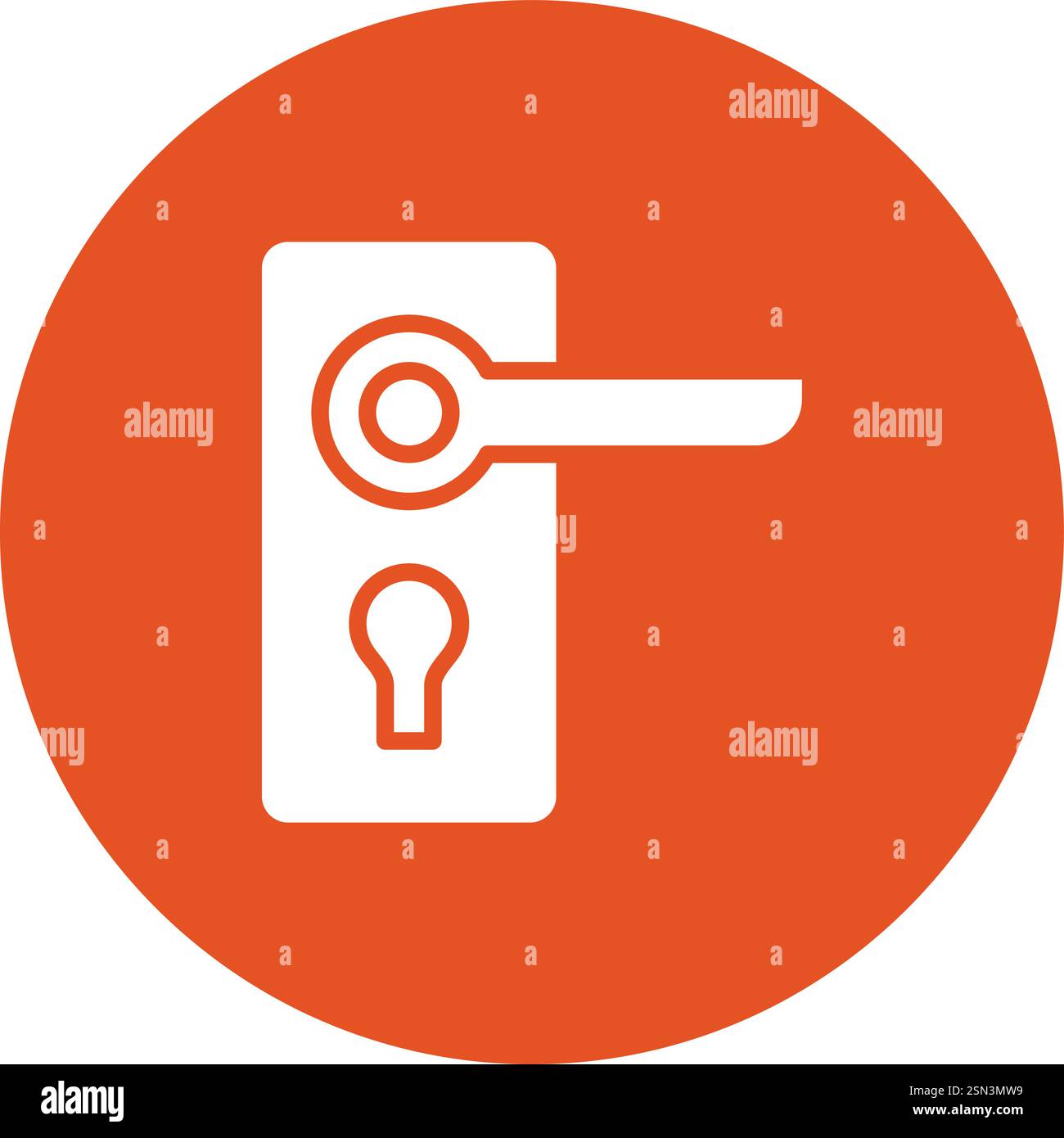 Door handle Vector Icon Design Illustration Stock Vector