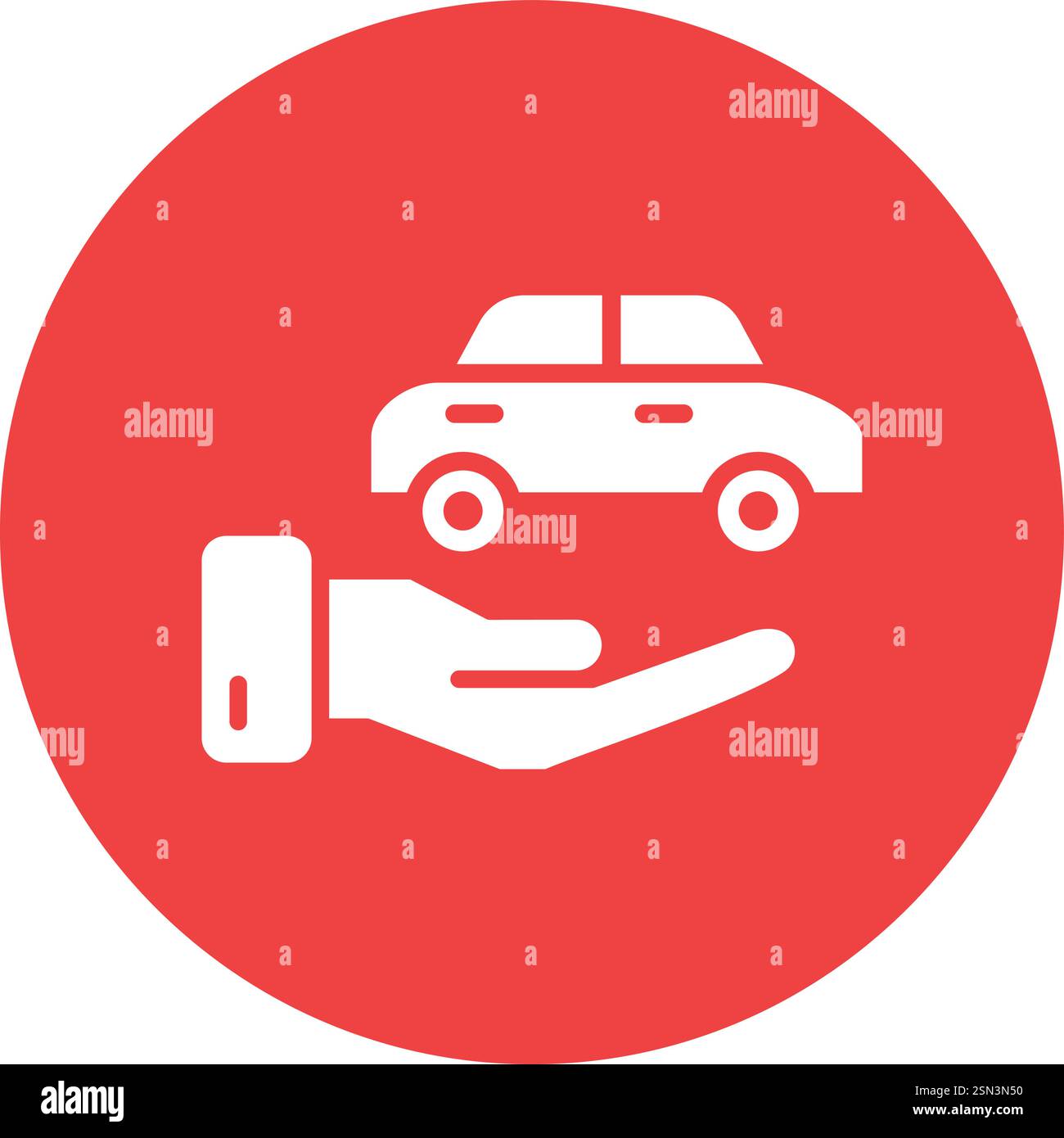 Car insurance Vector Icon Design Illustration Stock Vector