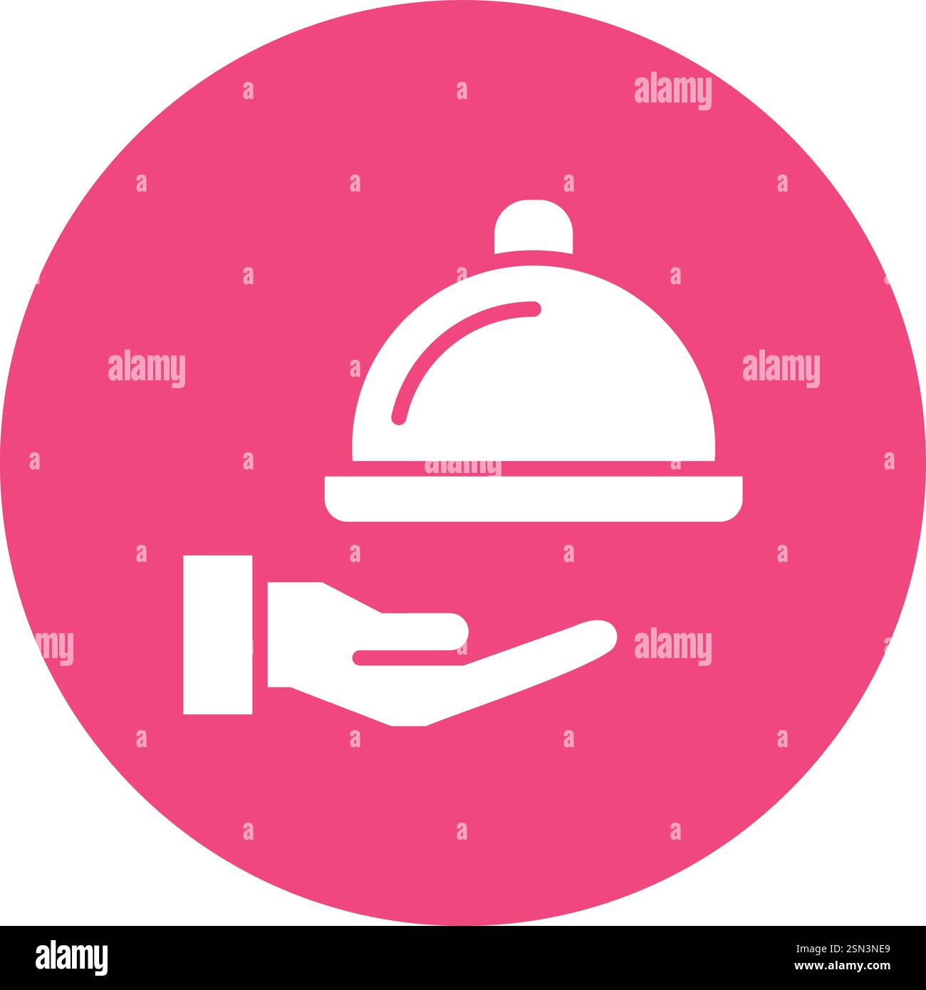 Room service Vector Icon Design Illustration Stock Vector
