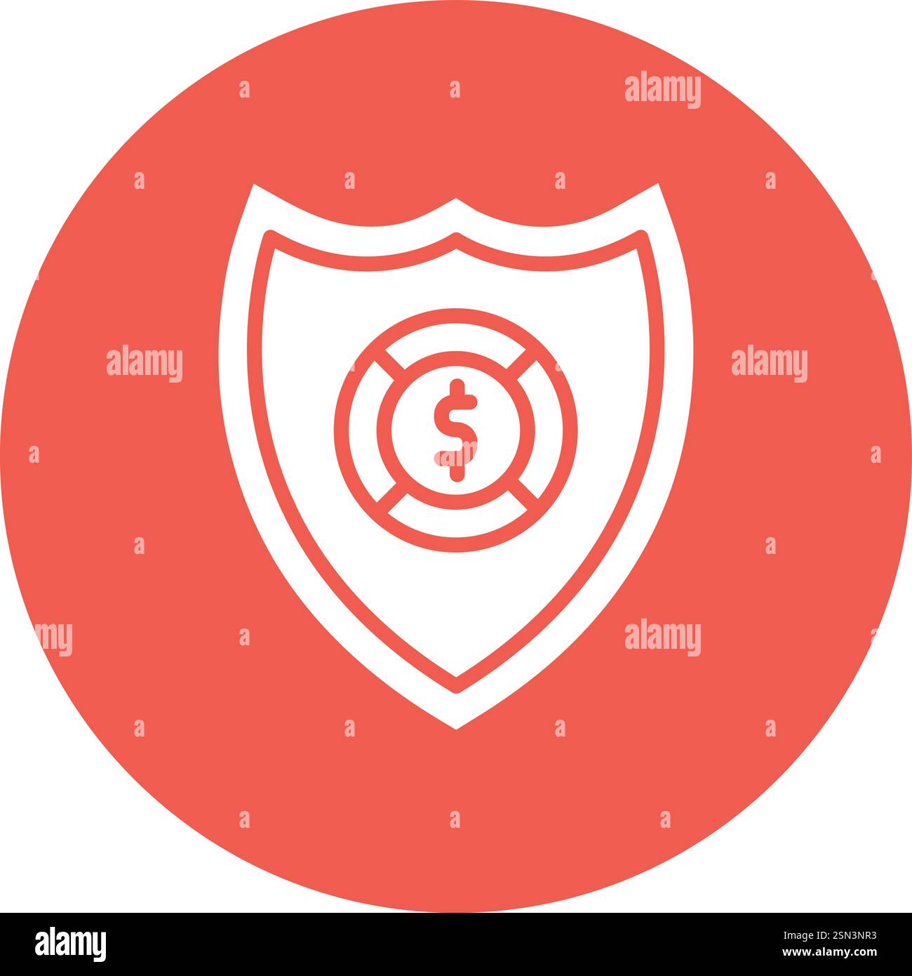 Shield Vector Icon Design Illustration Stock Vector