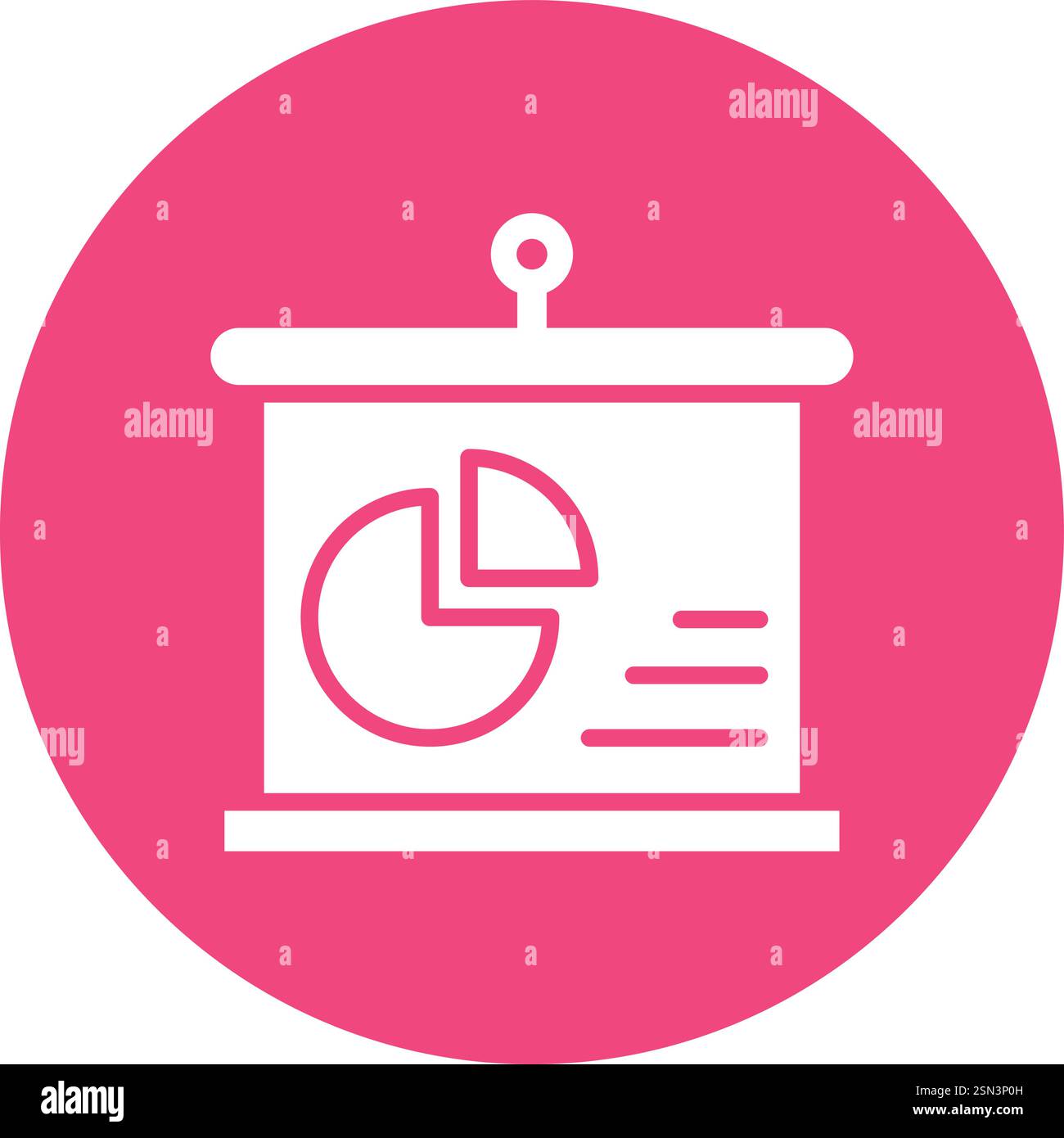 Pie chart Vector Icon Design Illustration Stock Vector