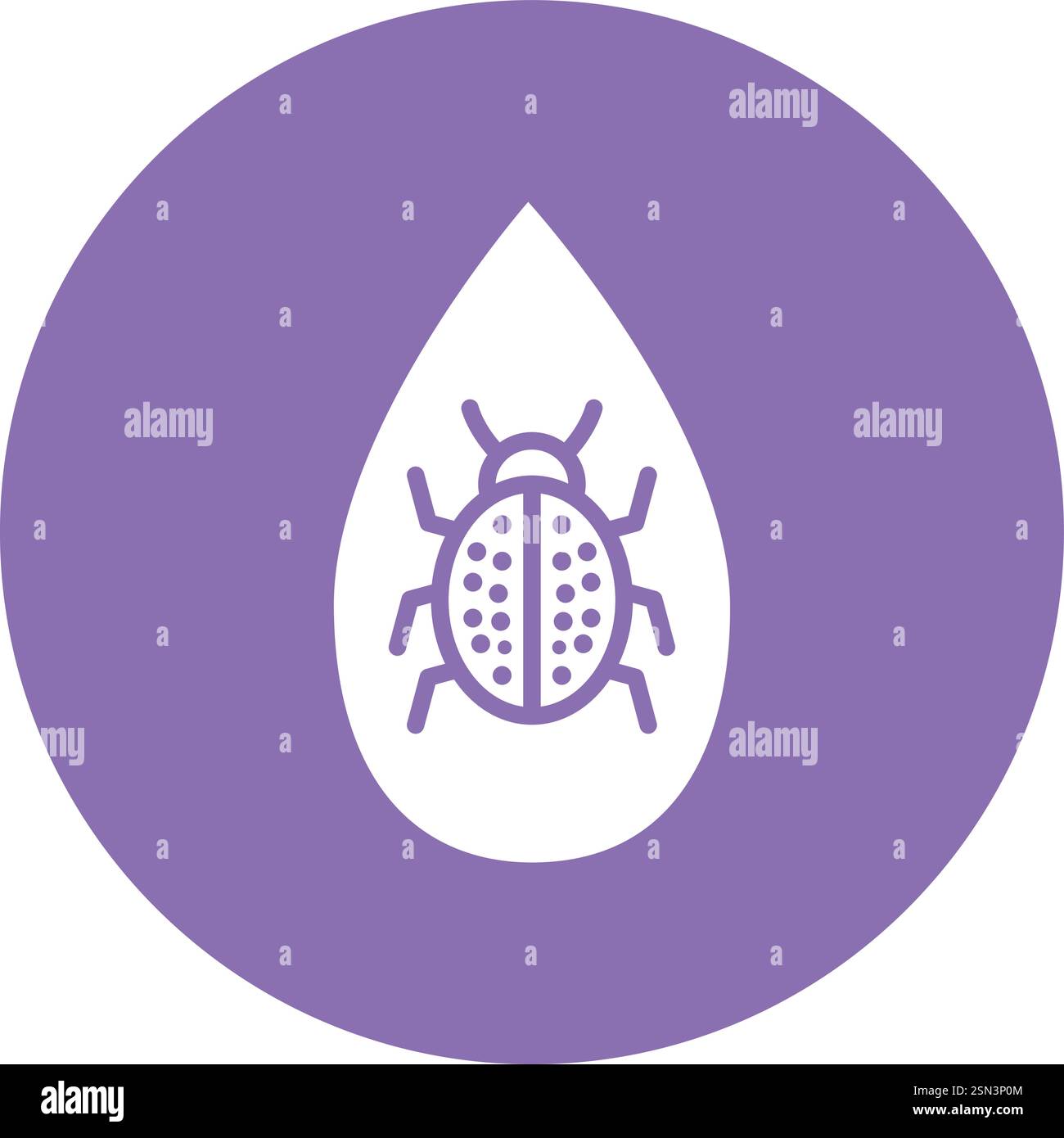 Ladybug Vector Icon Design Illustration Stock Vector